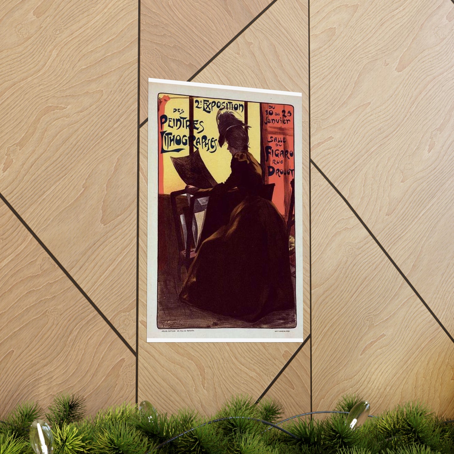 Affiche pour la "2e Exposition des Peintres-Lithographes". High Quality Matte Wall Art Poster for Home, Office, Classroom