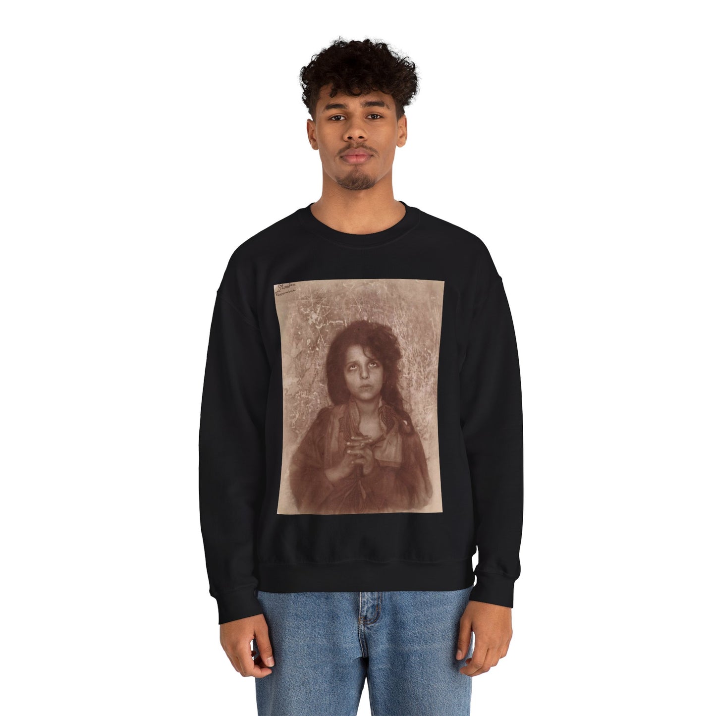 Gloeden, Wilhem von (1856-1931) - n. 1336 Black Heavy Blend Adult Crew Neck SweatShirt