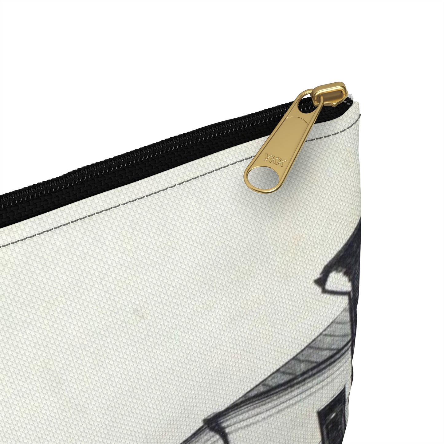 Cathedral street and shopping arcade. Kovrov, Vladimir Gubernia, Russia Large Organizer Pouch with Black Zipper