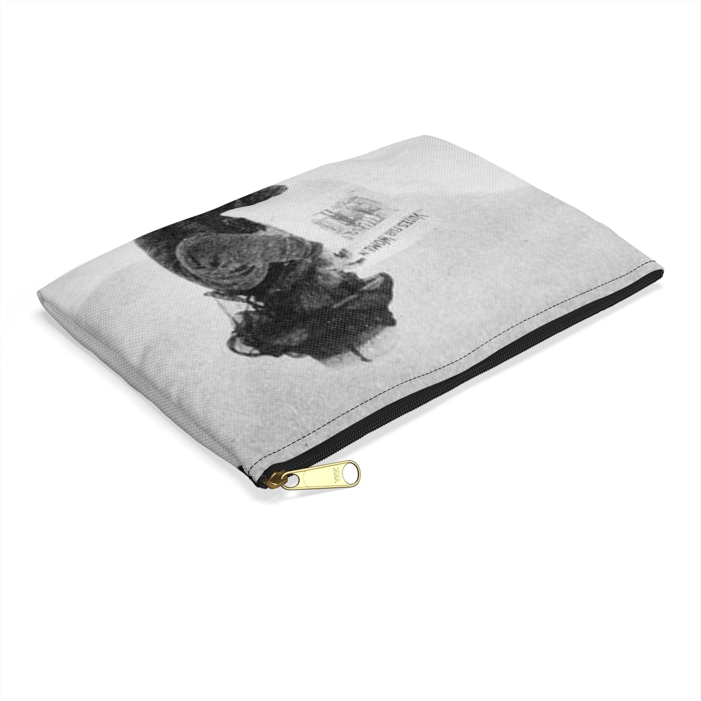FannyBullockWorkmanVotesWomen - A woman standing in the snow holding a sign Large Organizer Pouch with Black Zipper