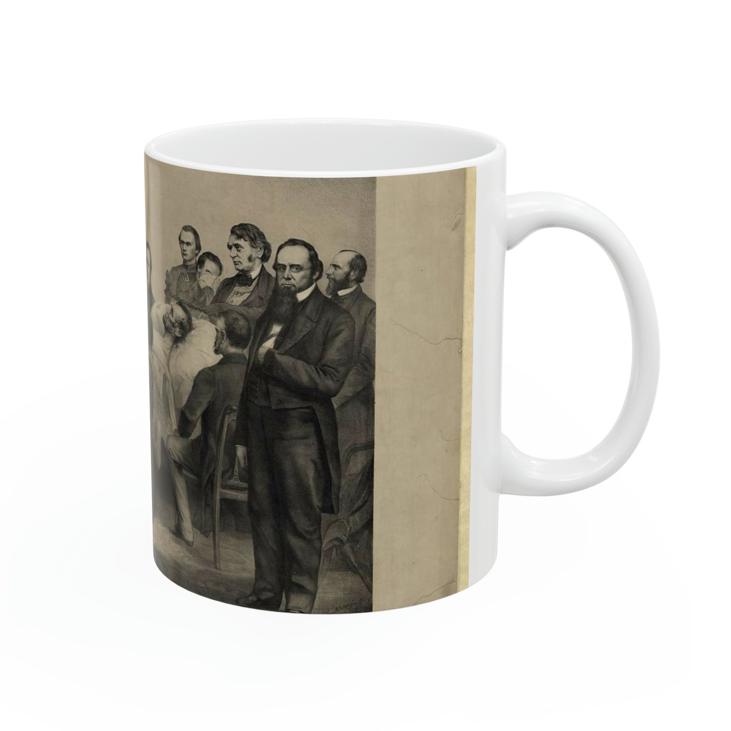 Death bed of Lincoln / A. Brett & Co. 83 Nassau St. Beautiful Novelty Ceramic Coffee Mug 11oz
