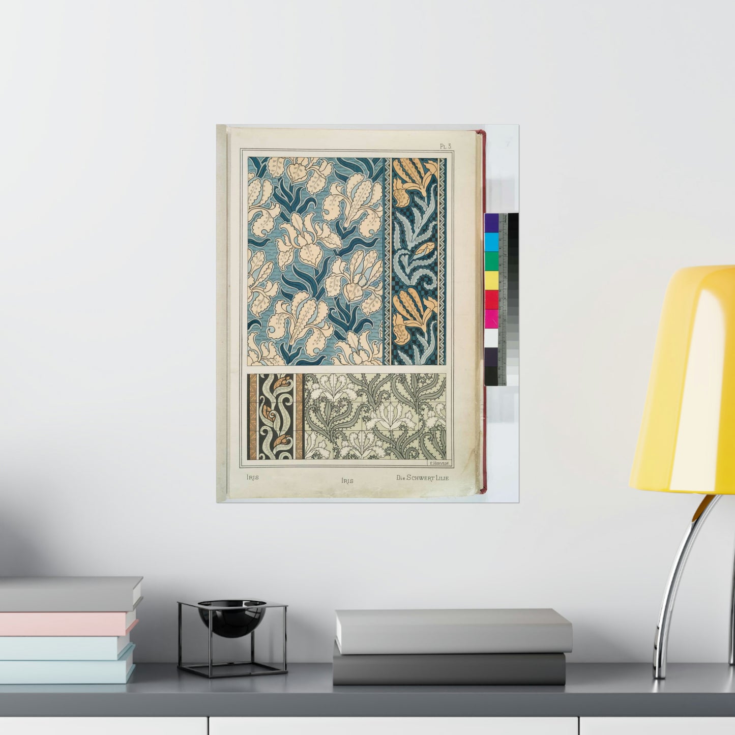 Iris, E. Hervegh. Eugene Grasset, compiler High Quality Matte Wall Art Poster for Home, Office, Classroom