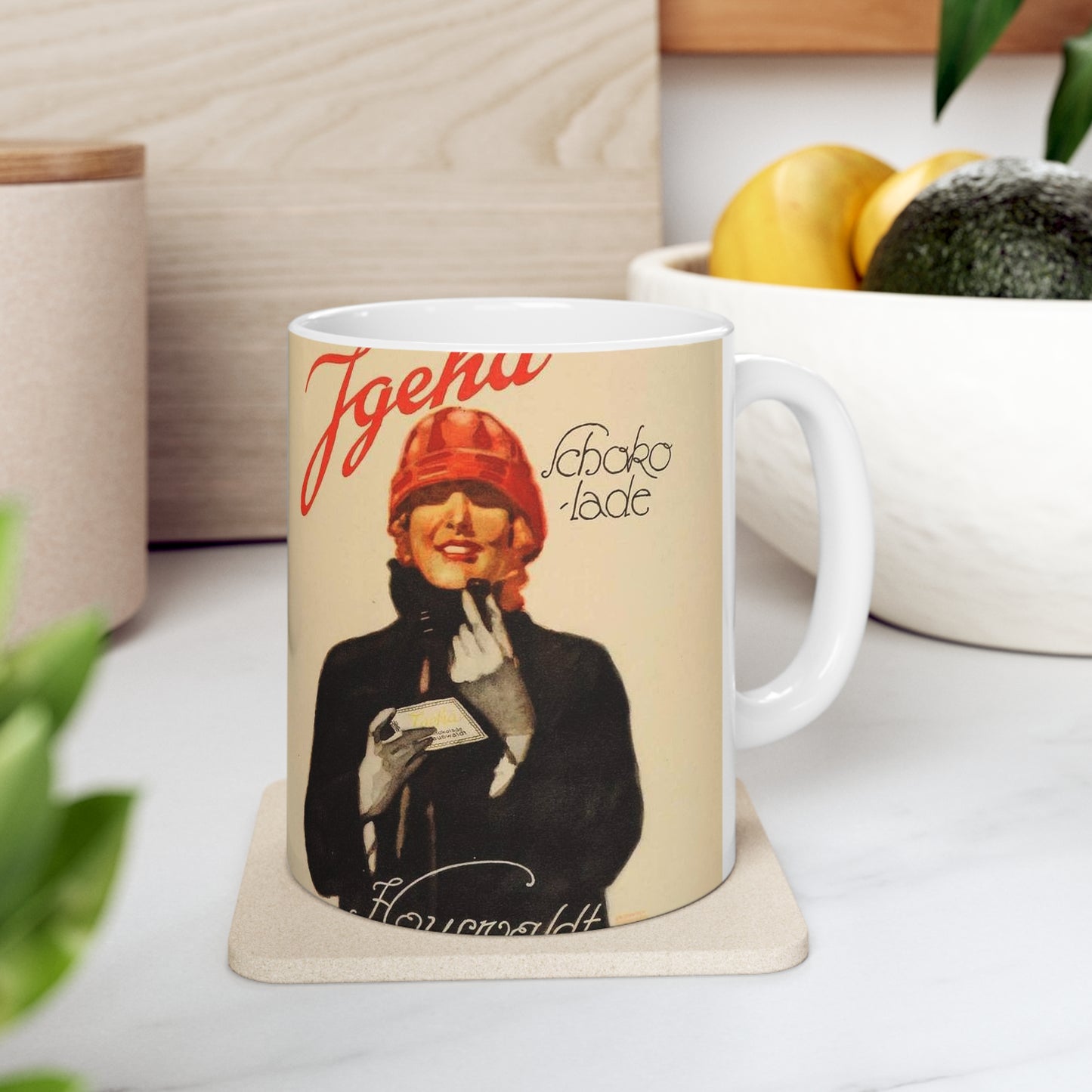 Ludwig Hohlwein - Igeha Schokolade, 1926 Beautiful Novelty Ceramic Coffee Mug 11oz