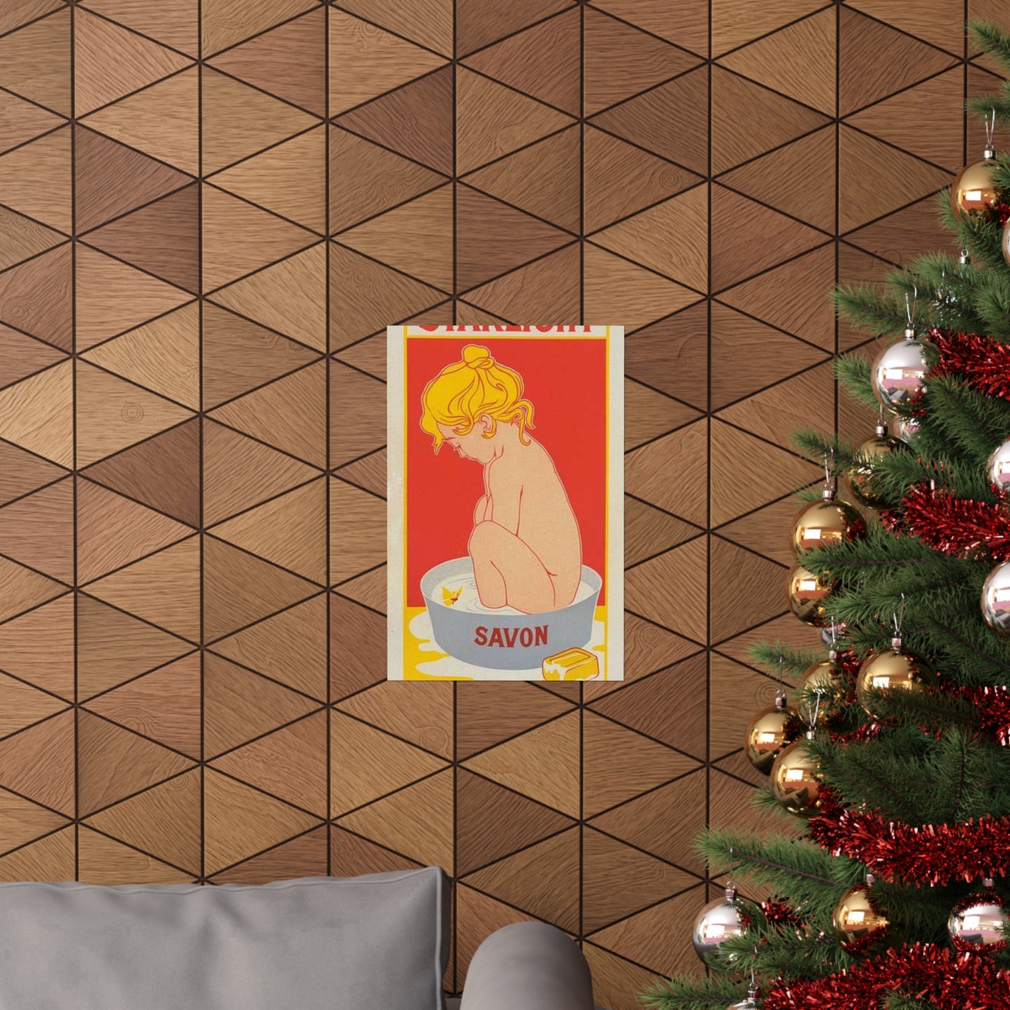 Affiche belge pour le "Savon Starlight". High Quality Matte Wall Art Poster for Home, Office, Classroom