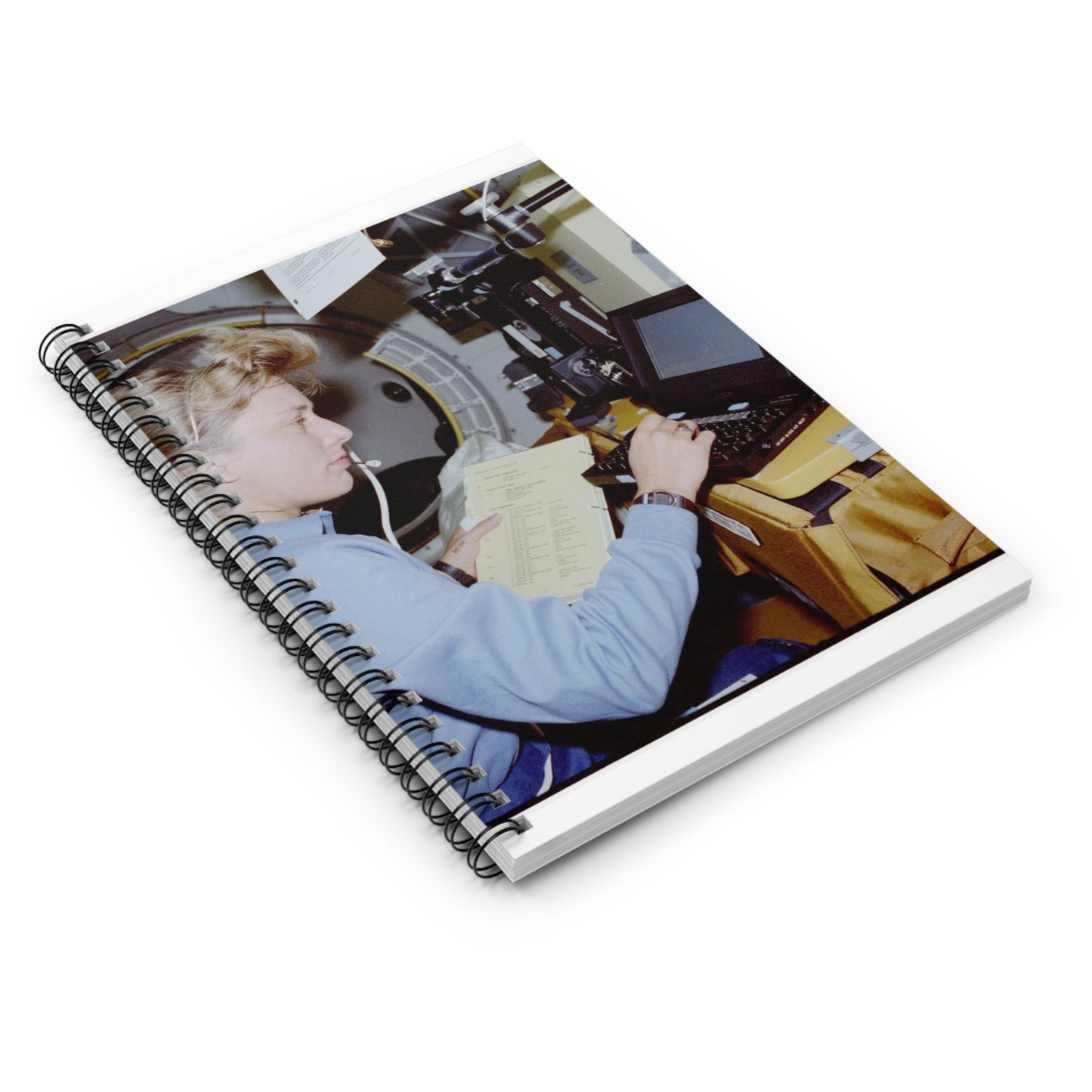 S47-238-020 - STS-047 - Public domain NASA photogrpaph Spiral Bound Ruled Notebook with Printed Cover