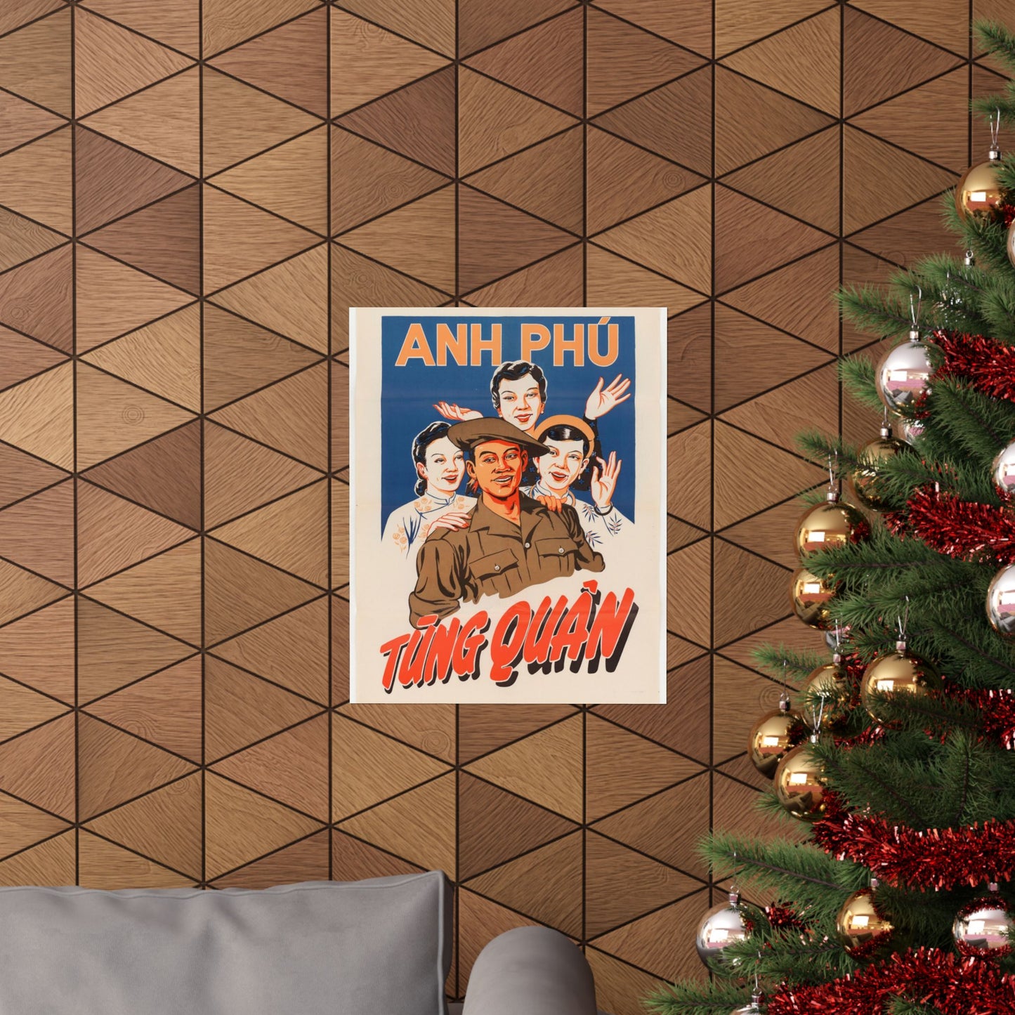 Viet Poster #5, Cold War American Propaganda poster High Quality Matte Wall Art Poster for Home, Office, Classroom