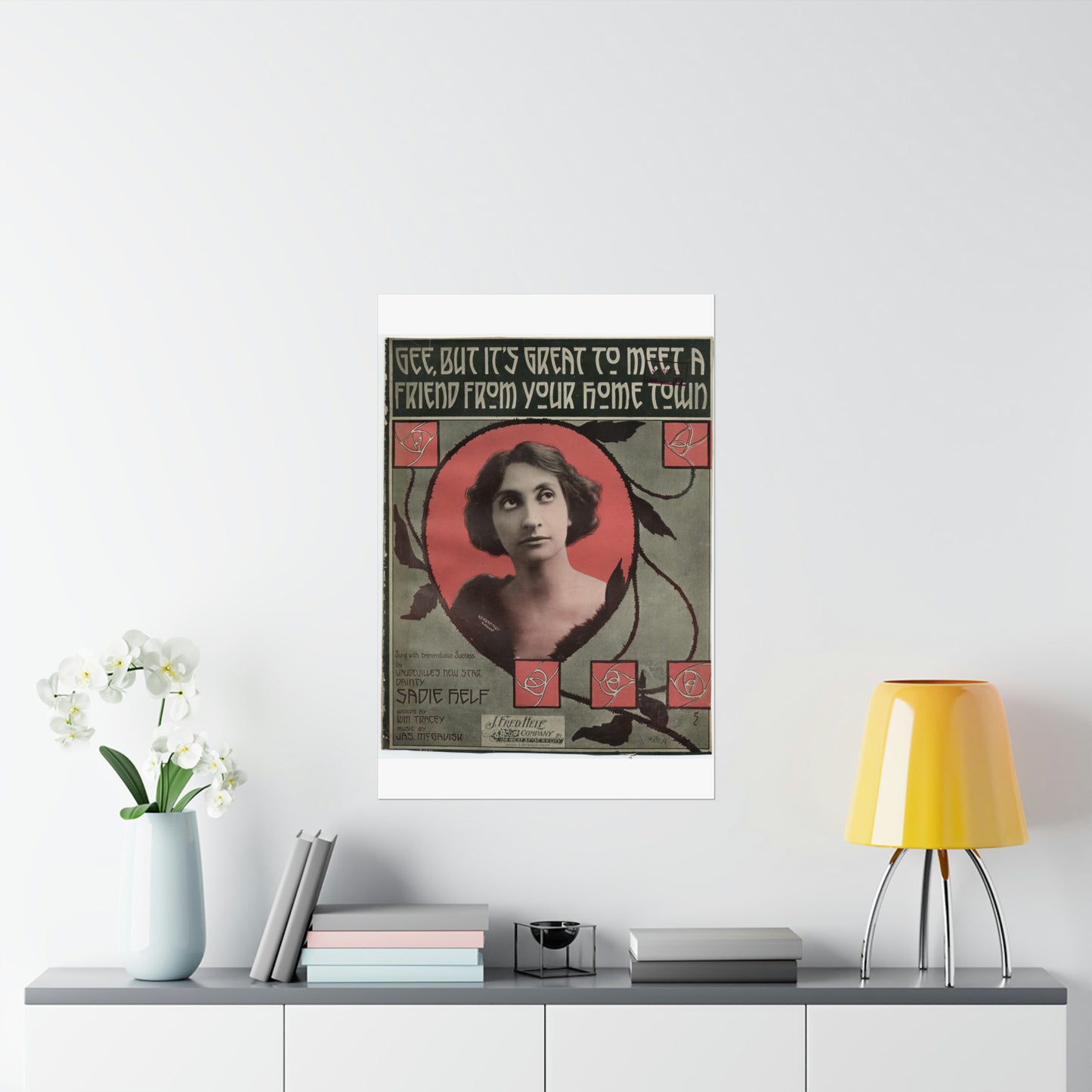 Gee, but it's great to meet a friend from your hom High Quality Matte Wall Art Poster for Home, Office, Classroom