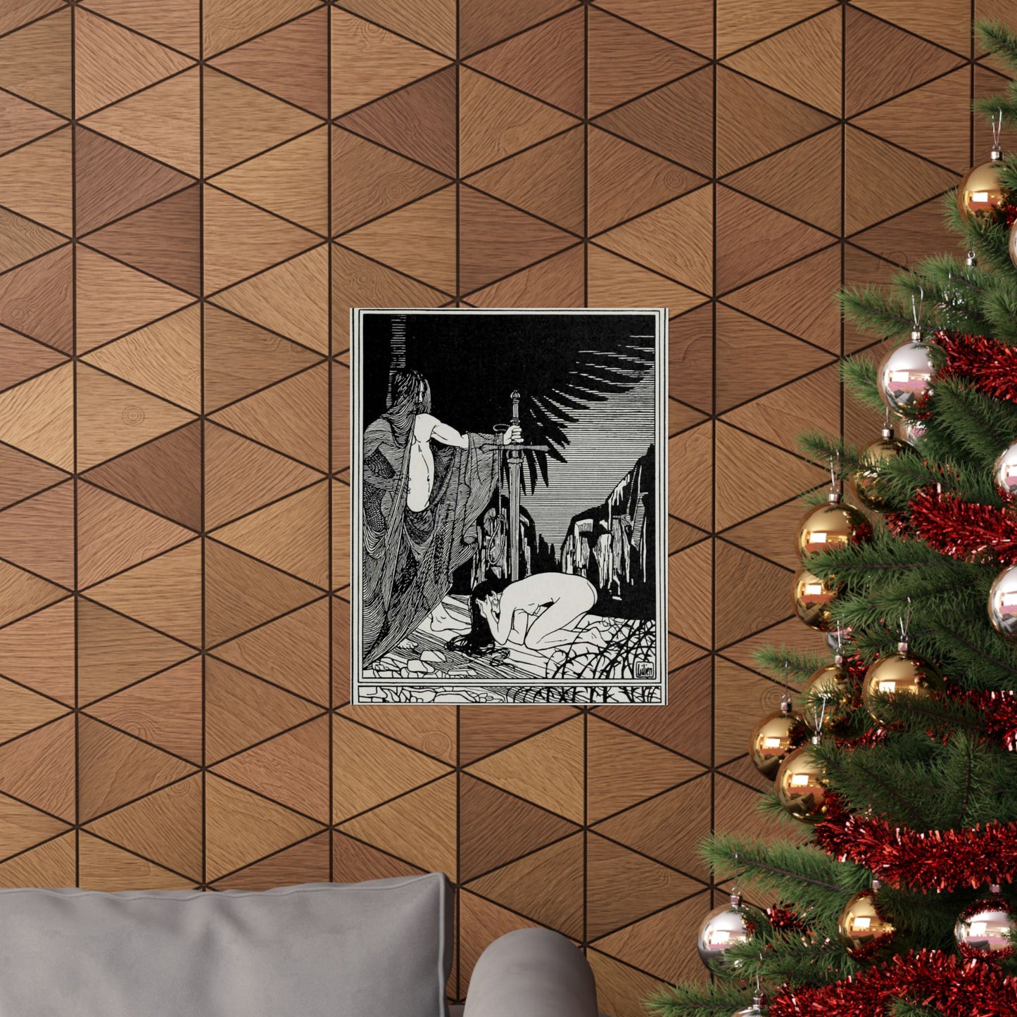 Juda 3 - Art nouveau public domain image High Quality Matte Wall Art Poster for Home, Office, Classroom