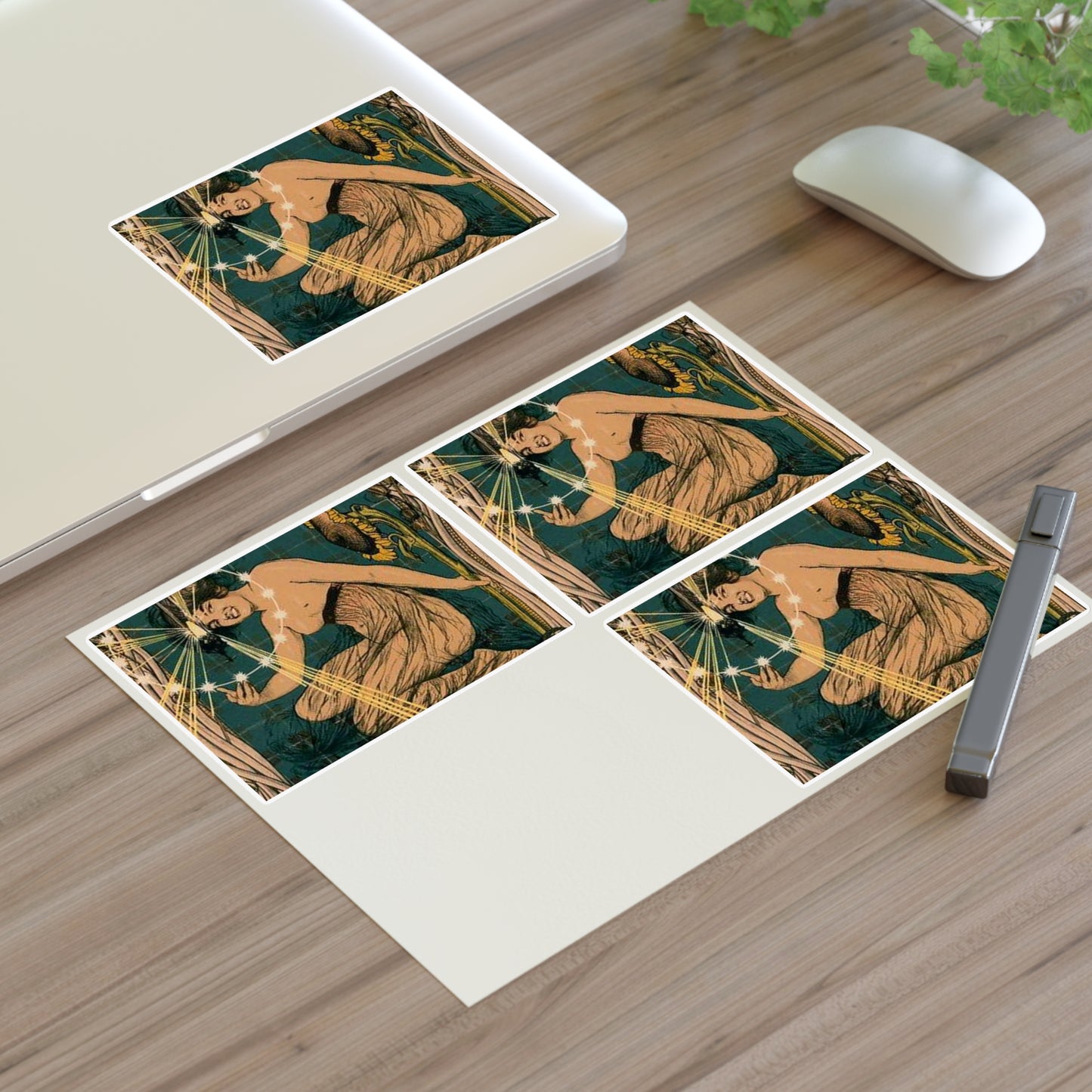 Affiche italienne pour l' "Incandescence par le Gaz, Système Auer" Laminated UV Protective Vinyl Stickers