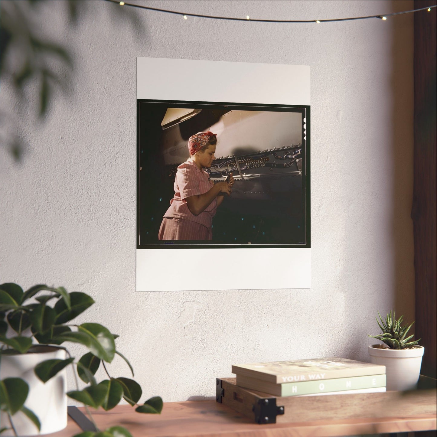With careful Douglas training, women do accurate electrical assembly and installation work, Douglas Aircraft Company, Long Beach, Calif. High Quality Matte Wall Art Poster for Home, Office, Classroom