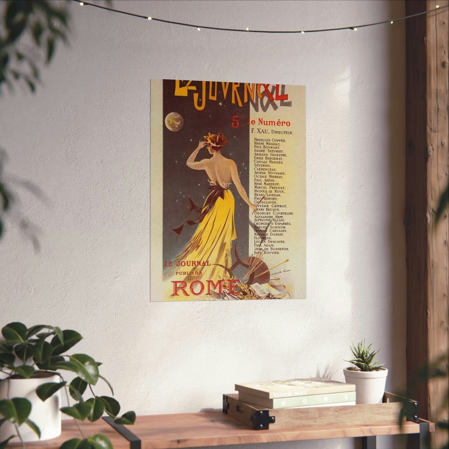 Affiche pour annoncer la publication de "Rome" dans Le Journal. High Quality Matte Wall Art Poster for Home, Office, Classroom