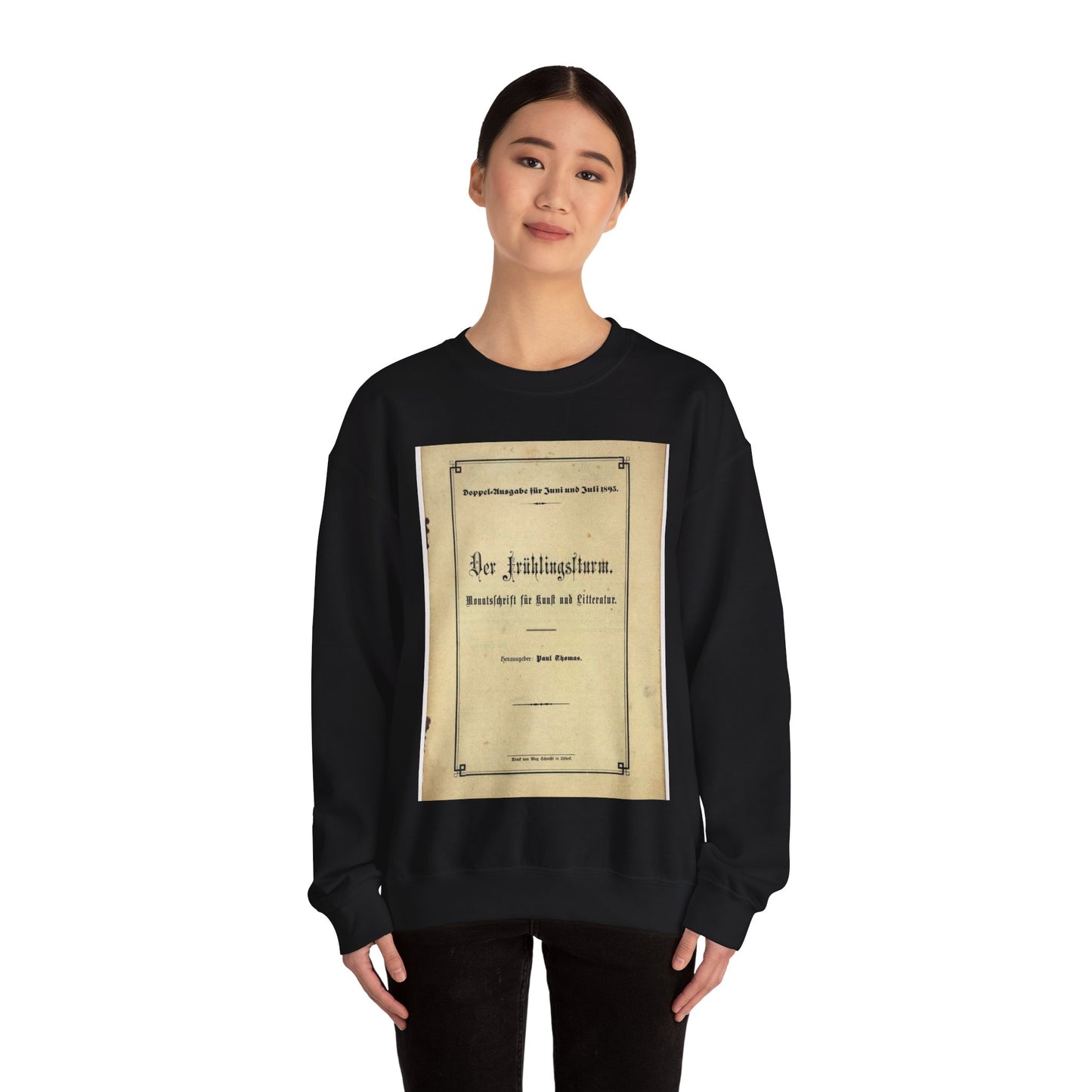 Fruhlingssturm 2 Black Heavy Blend Adult Crew Neck SweatShirt