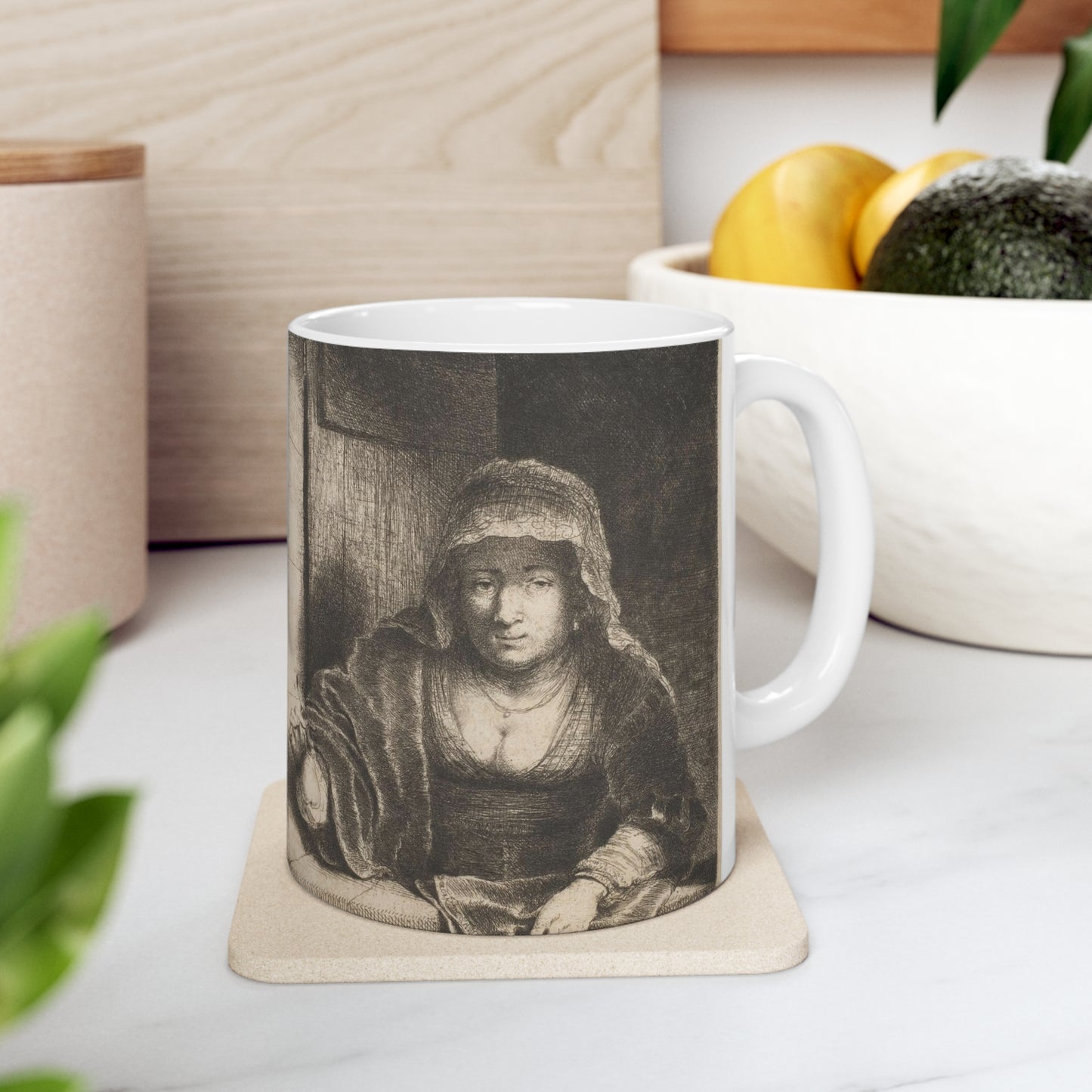 Woman with a Pear, Ferdinand Bol Beautiful Novelty Ceramic Coffee Mug 11oz
