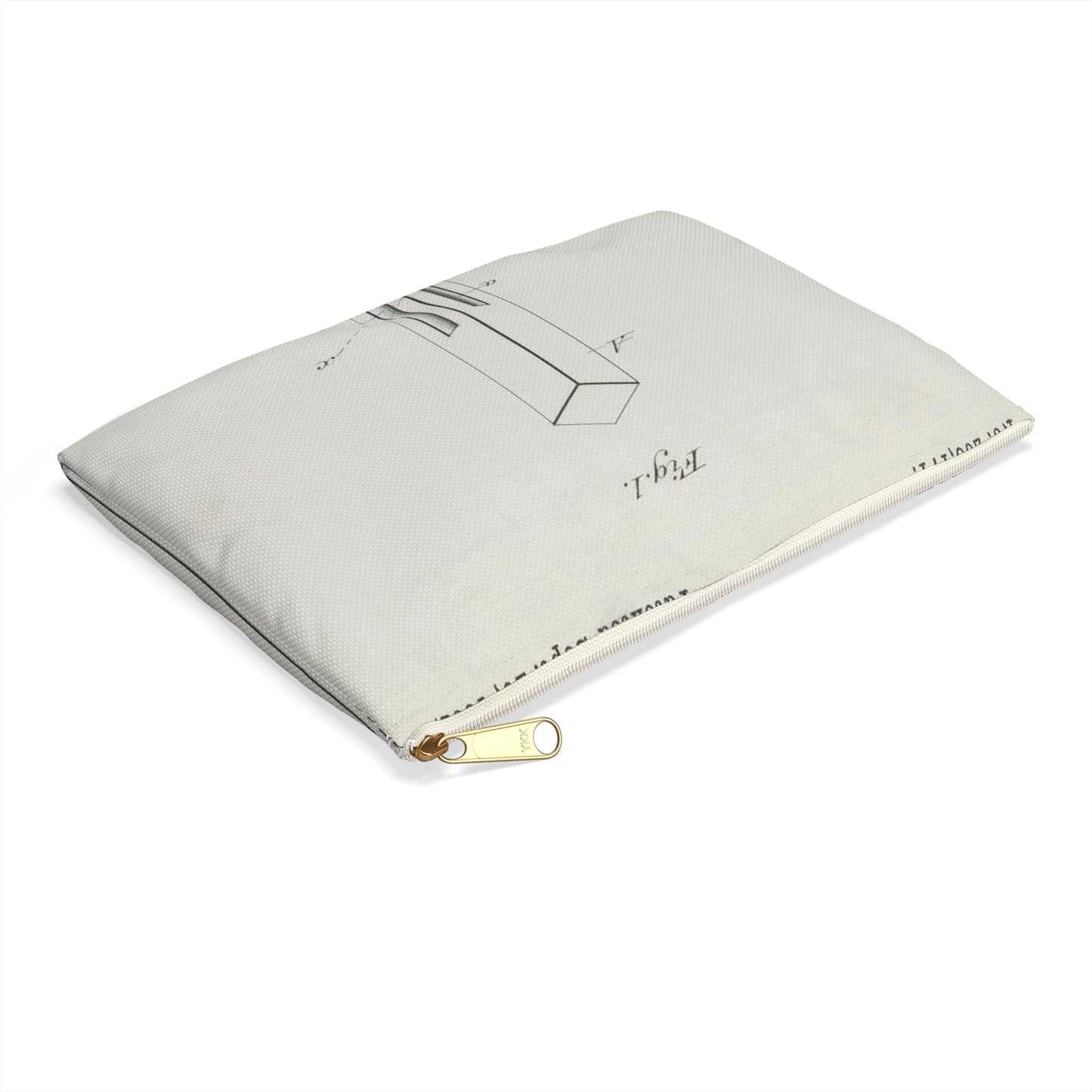 Patent drawing - for J. Sperry's Clothes Pin Public domain image Large Organizer Pouch with Black Zipper
