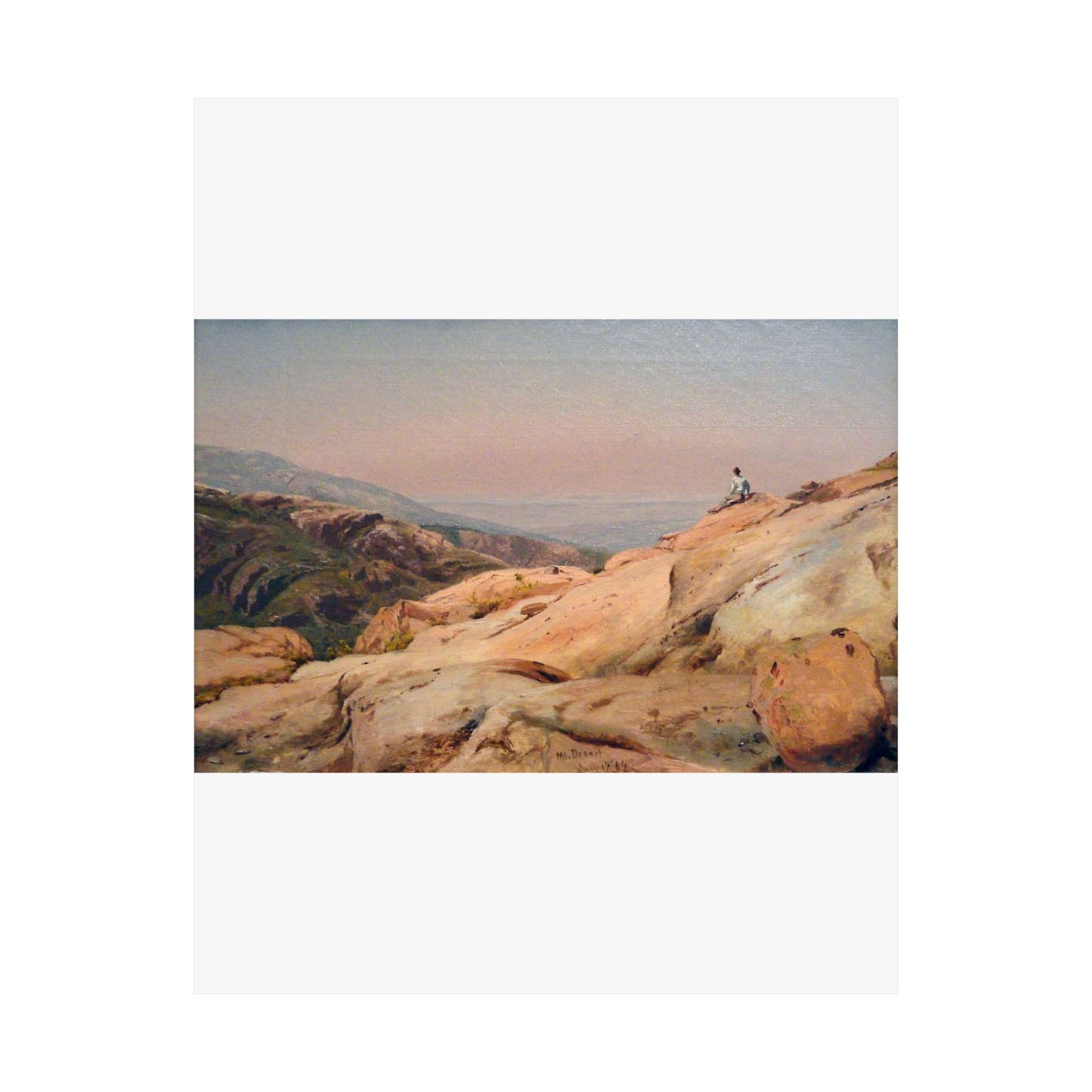 Mount Desert Island, Maine, by Jervis McEntee, 1864, oil on canvas - National Gallery of Art, Washington - DSC00124 High Quality Matte Wall Art Poster for Home, Office, Classroom
