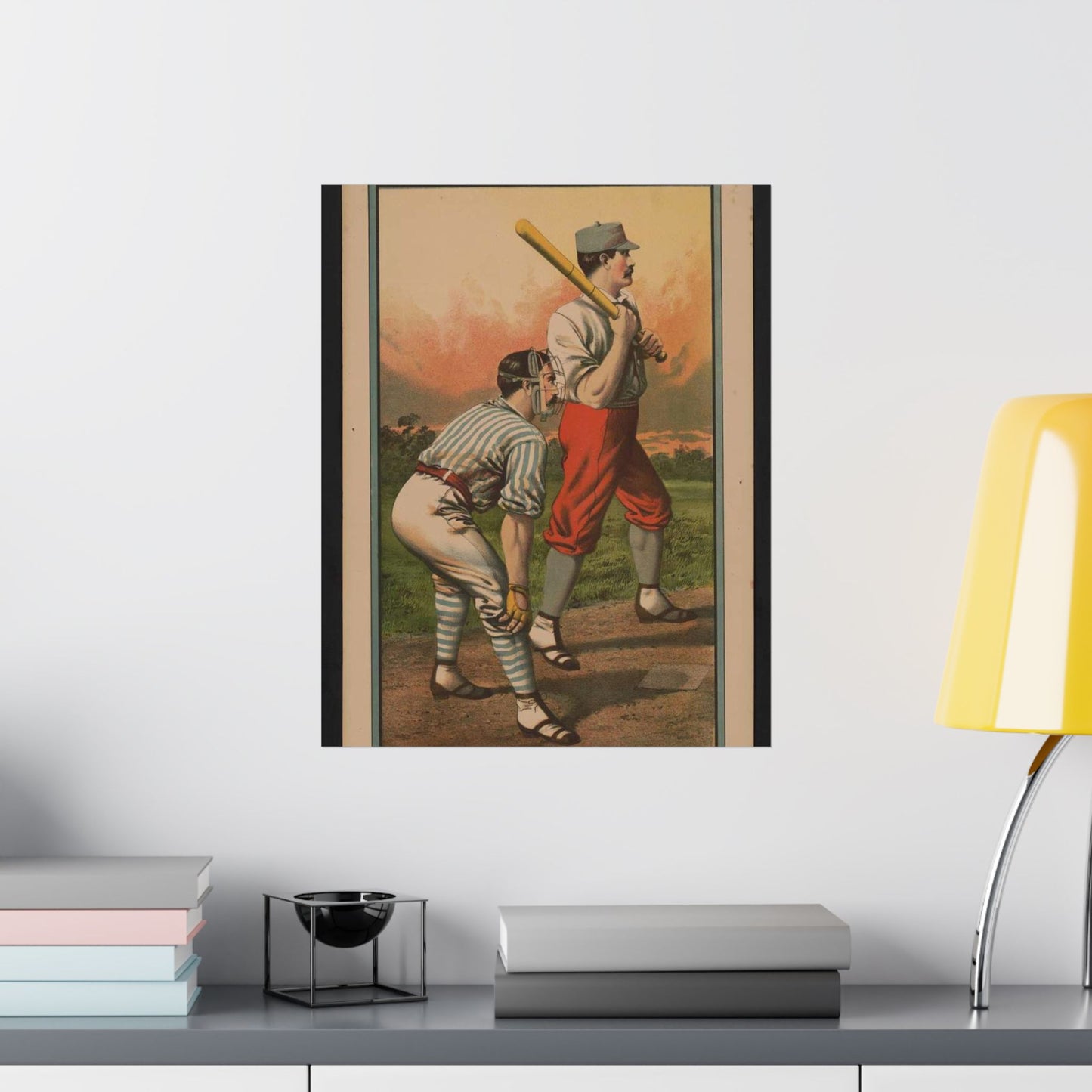 Biddeford vs. Portland Granite St. grounds, Saturday, May 30th Printed at the Biddeford Journal office High Quality Matte Wall Art Poster for Home, Office, Classroom