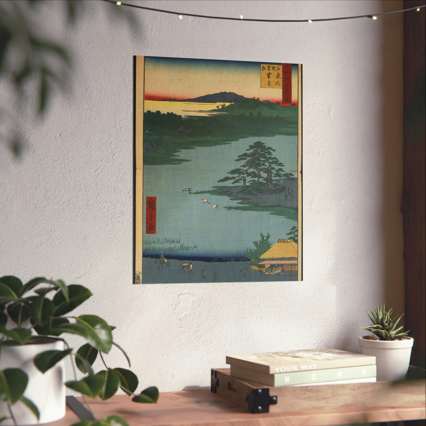 Gajō icchō, Andō Hiroshige - Public domain portrait drawing High Quality Matte Wall Art Poster for Home, Office, Classroom