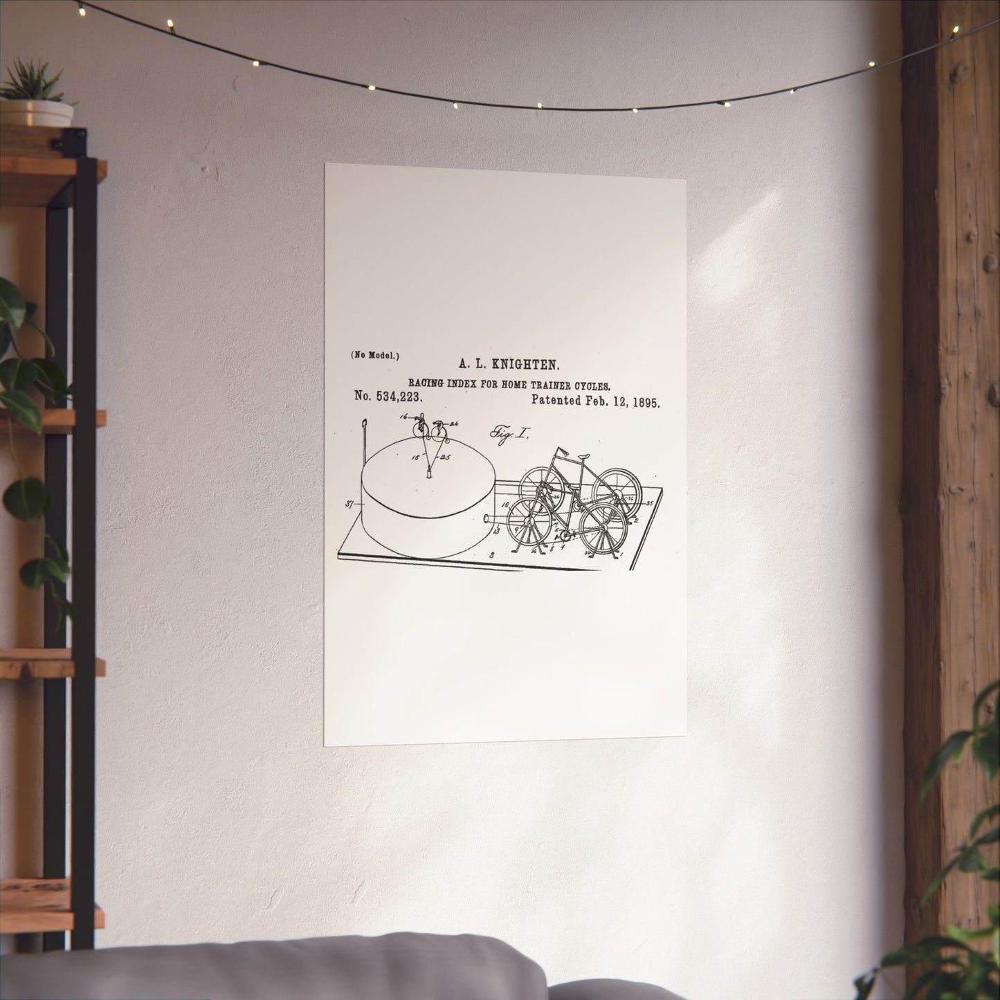 Patent drawing - RacingBikesPatent Public domain image High Quality Matte Wall Art Poster for Home, Office, Classroom