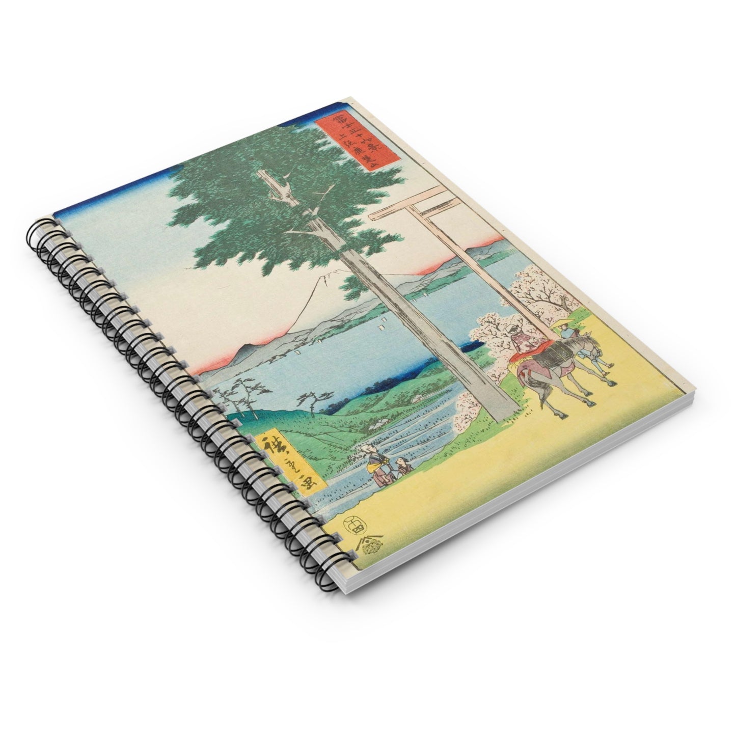 Mt. Rokuso in Kazusa Province LACMA M.2007.152.25 Spiral Bound Ruled Notebook with Printed Cover