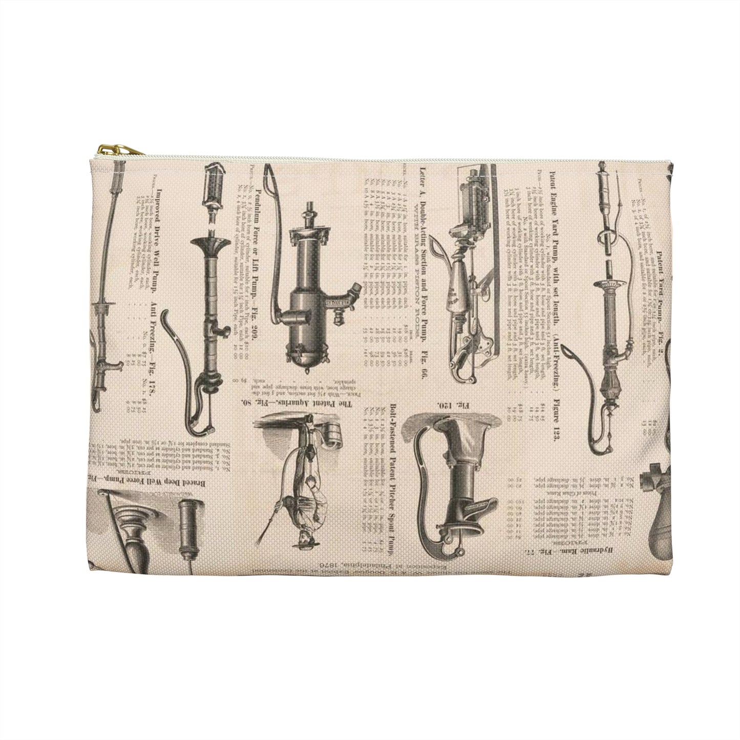 W. & B. Douglas, the oldest and most extensive manufacturers in the world of pumps Large Organizer Pouch with Black Zipper