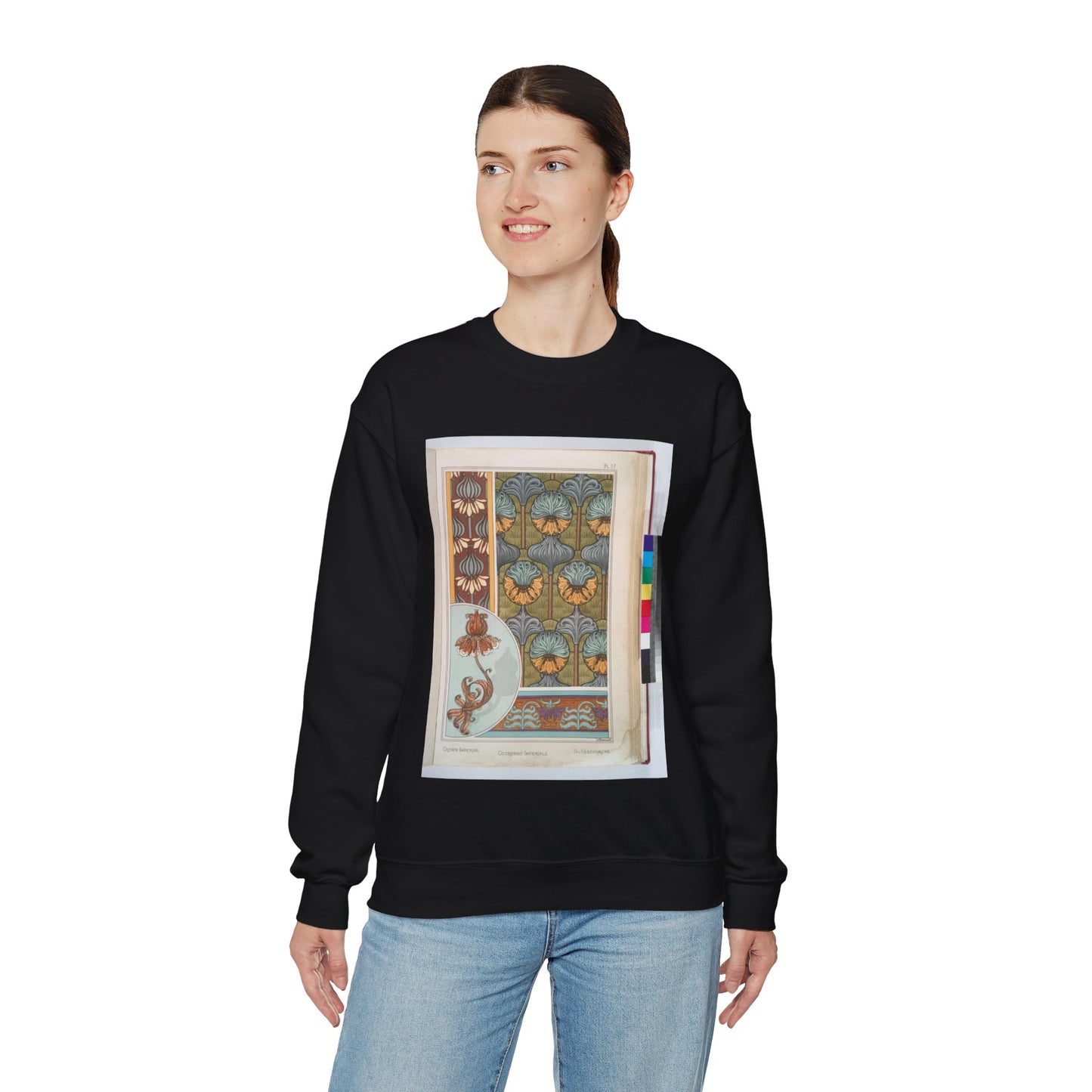 Couronne imperiale, Maurice Pillard Verneuil Black Heavy Blend Adult Crew Neck SweatShirt