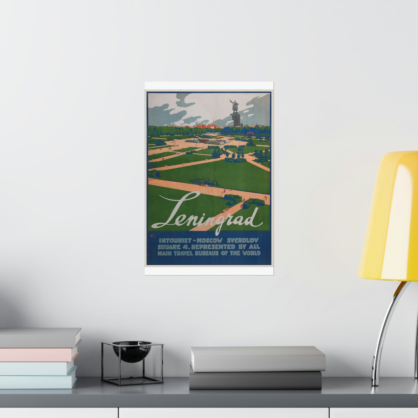 Leningrad (Travel poster), Art Deco Poster High Quality Matte Wall Art Poster for Home, Office, Classroom