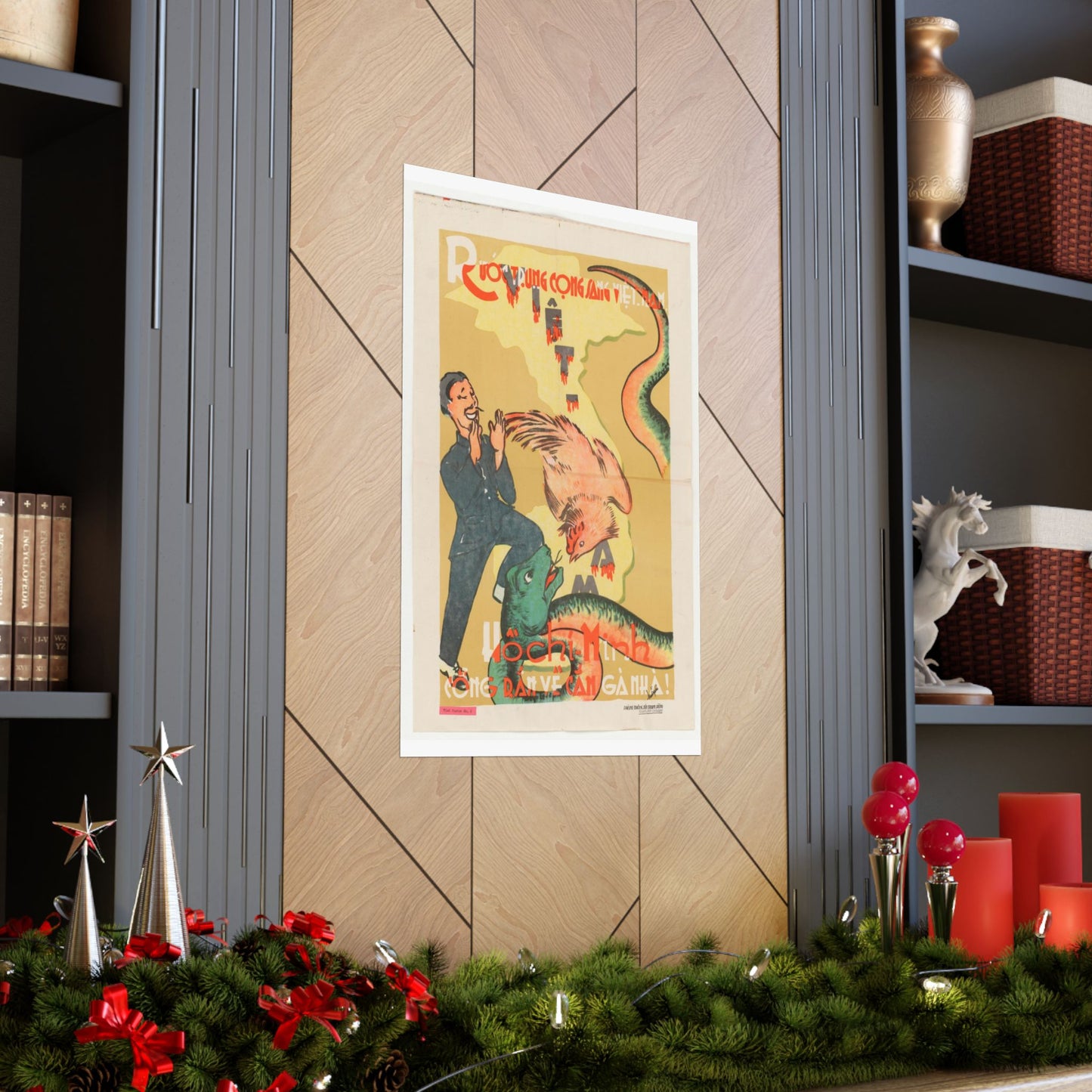Viet Poster #2, Cold War American Propaganda poster High Quality Matte Wall Art Poster for Home, Office, Classroom