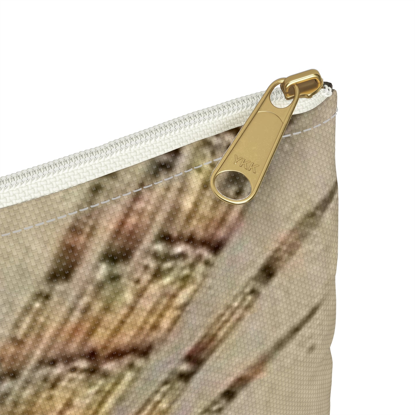 Koson - quail-over-the-forest, Ohara Koson Large Organizer Pouch with Black Zipper