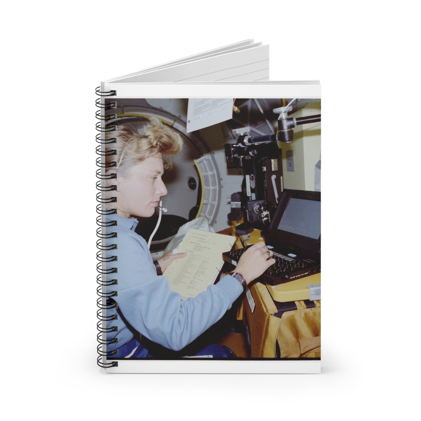 S47-238-020 - STS-047 - Public domain NASA photogrpaph Spiral Bound Ruled Notebook with Printed Cover