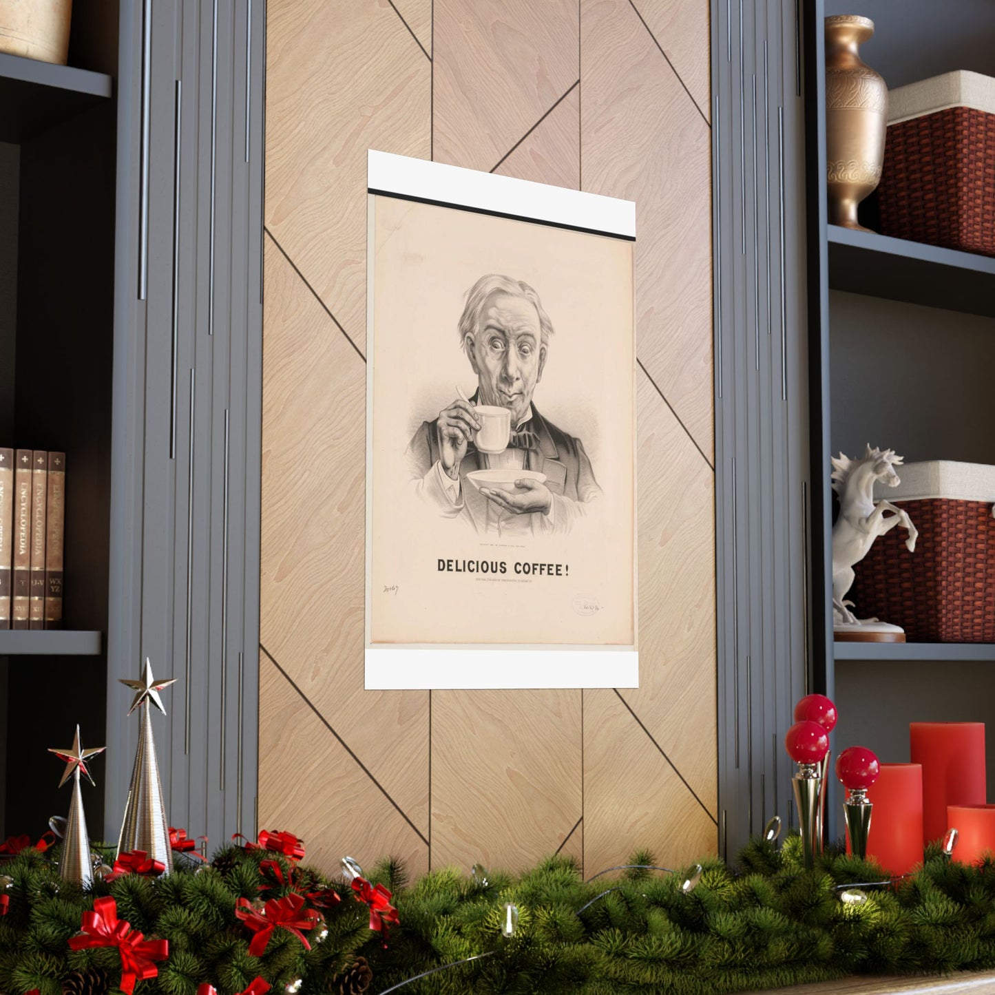 Delicious Coffee! - Print, Library of Congress collection High Quality Matte Wall Art Poster for Home, Office, Classroom