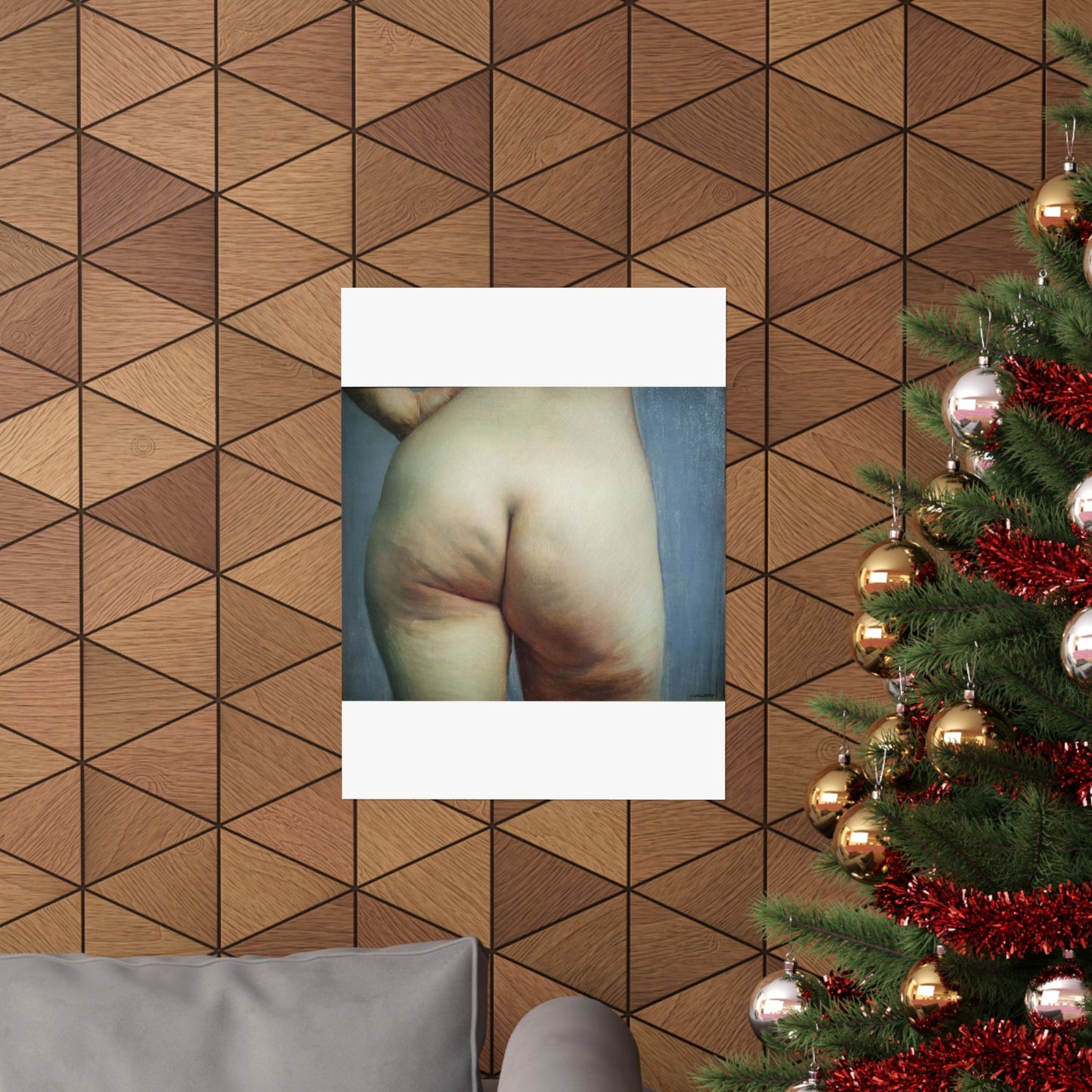 Étude de fesses - Public domain painting High Quality Matte Wall Art Poster for Home, Office, Classroom