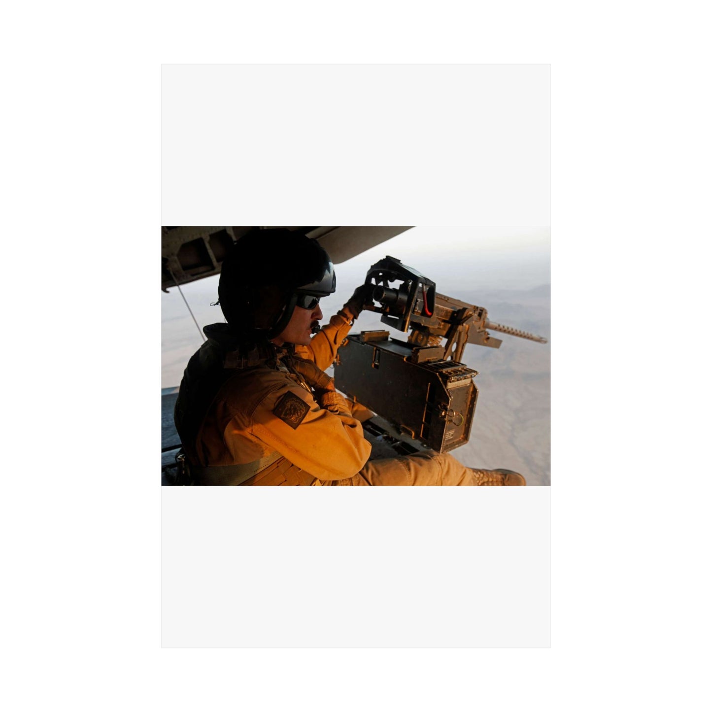 U.S. Marine Corps Staff Sgt. Peter A. Montalvo, a crew High Quality Matte Wall Art Poster for Home, Office, Classroom