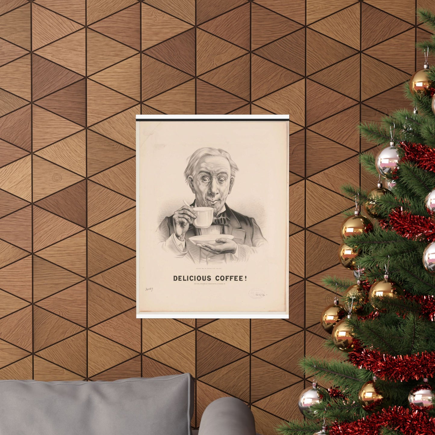 Delicious Coffee! - Print, Library of Congress collection High Quality Matte Wall Art Poster for Home, Office, Classroom