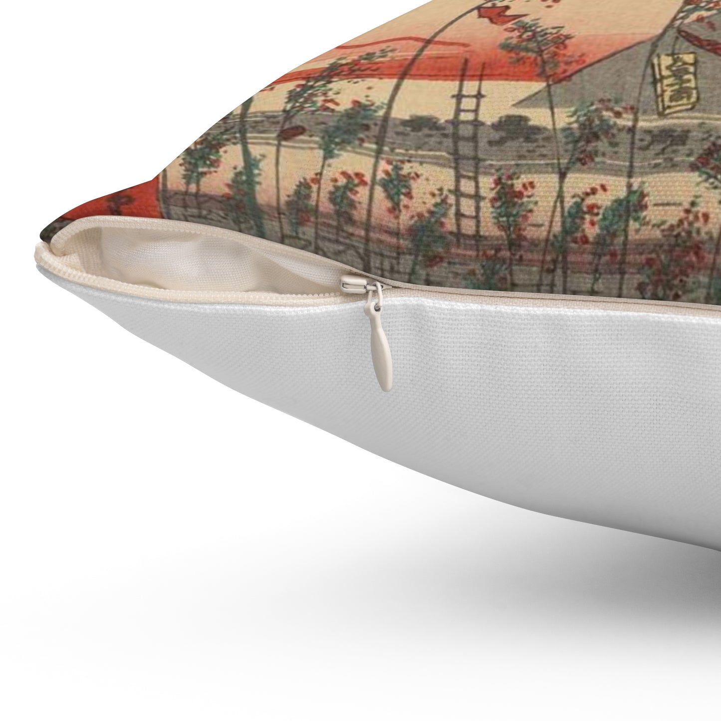 Gajō icchō, Ando Hiroshige - Public domain portrait drawing Decorative Accent Square Pillow