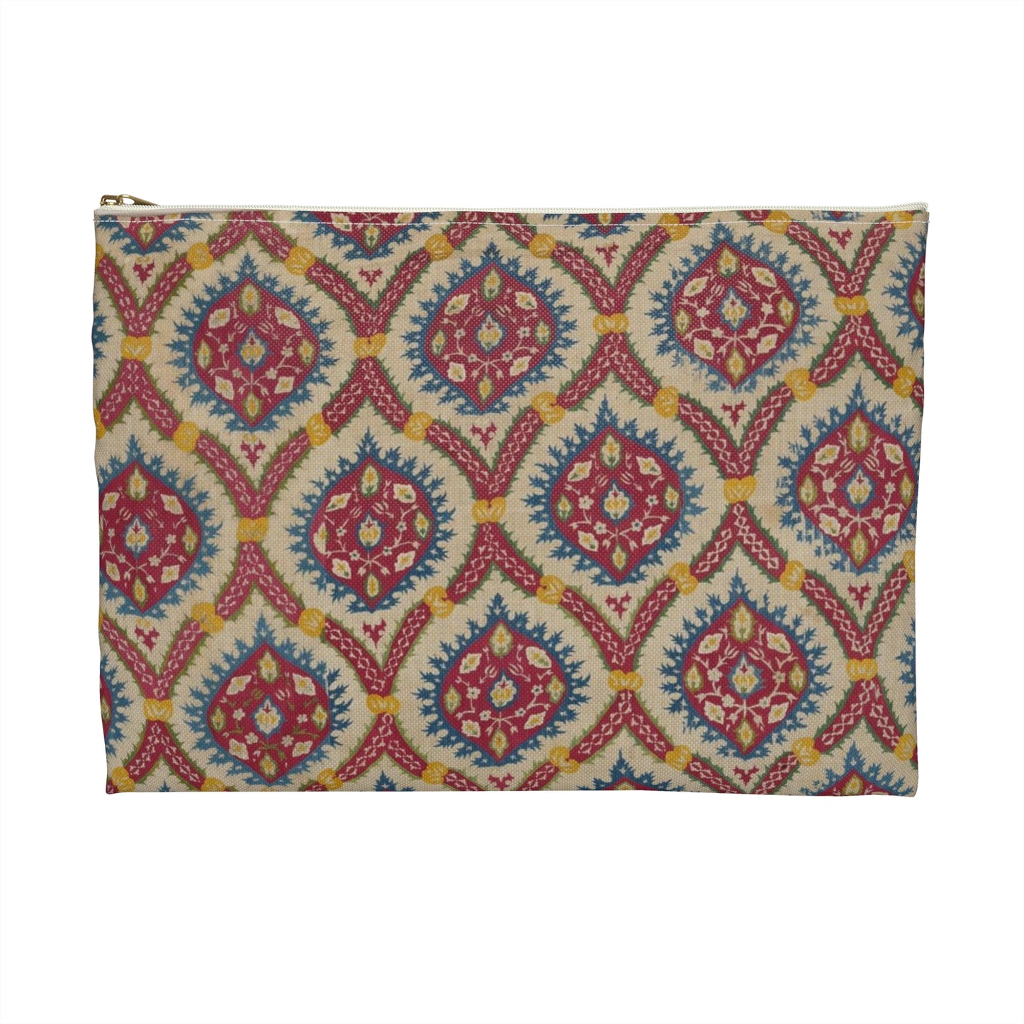 Turkish Cover, 15th century - Public domain dedication image Large Organizer Pouch with Black Zipper