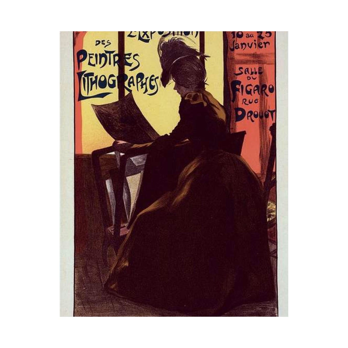 Affiche pour la "2e Exposition des Peintres-Lithographes". High Quality Matte Wall Art Poster for Home, Office, Classroom