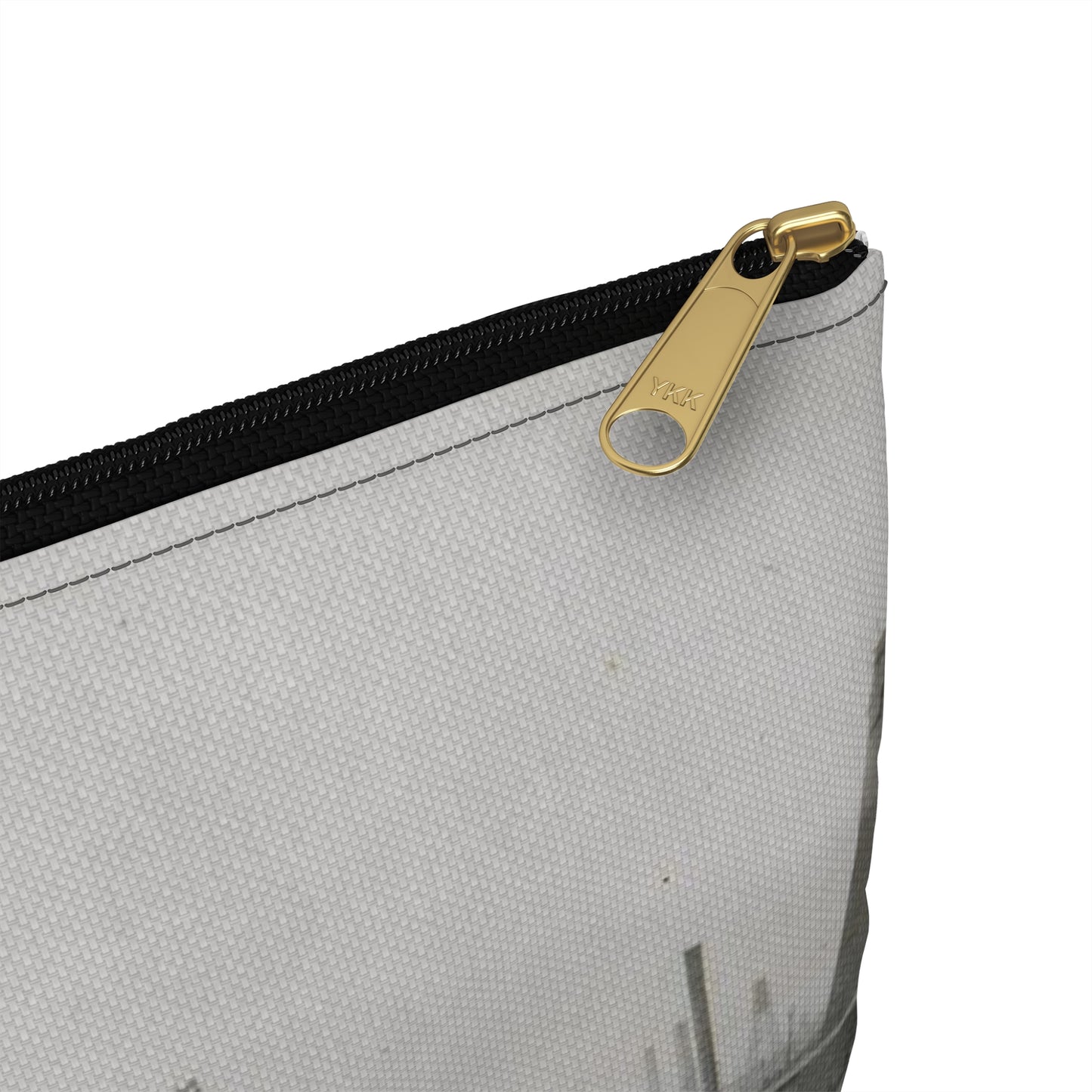 Baku. Oil production. - Drawing. Public domain image. Large Organizer Pouch with Black Zipper