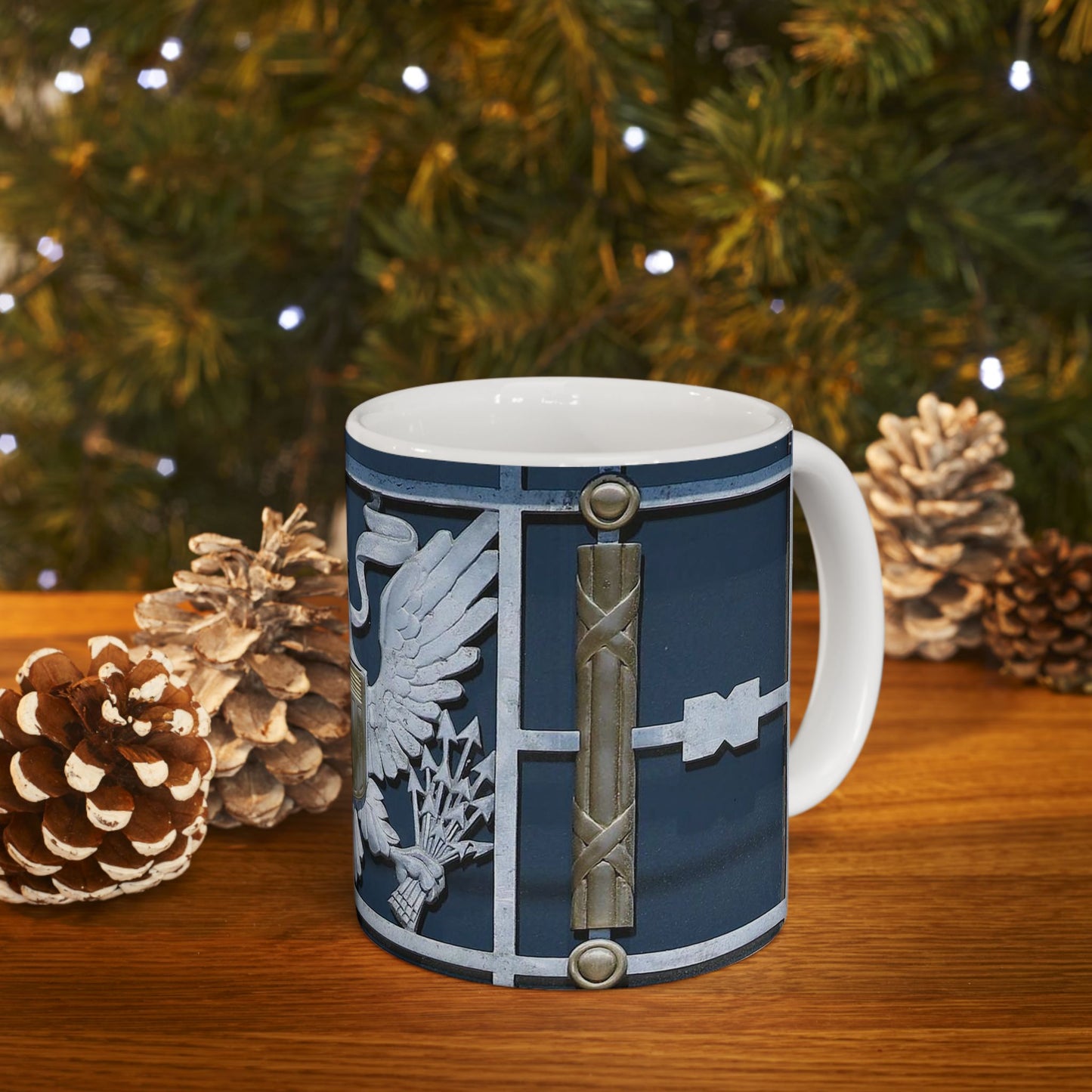 Door detail, Robert J. Nealon Federal Building and U.S. Courthouse, Scranton, Pennsylvania Beautiful Novelty Ceramic Coffee Mug 11oz