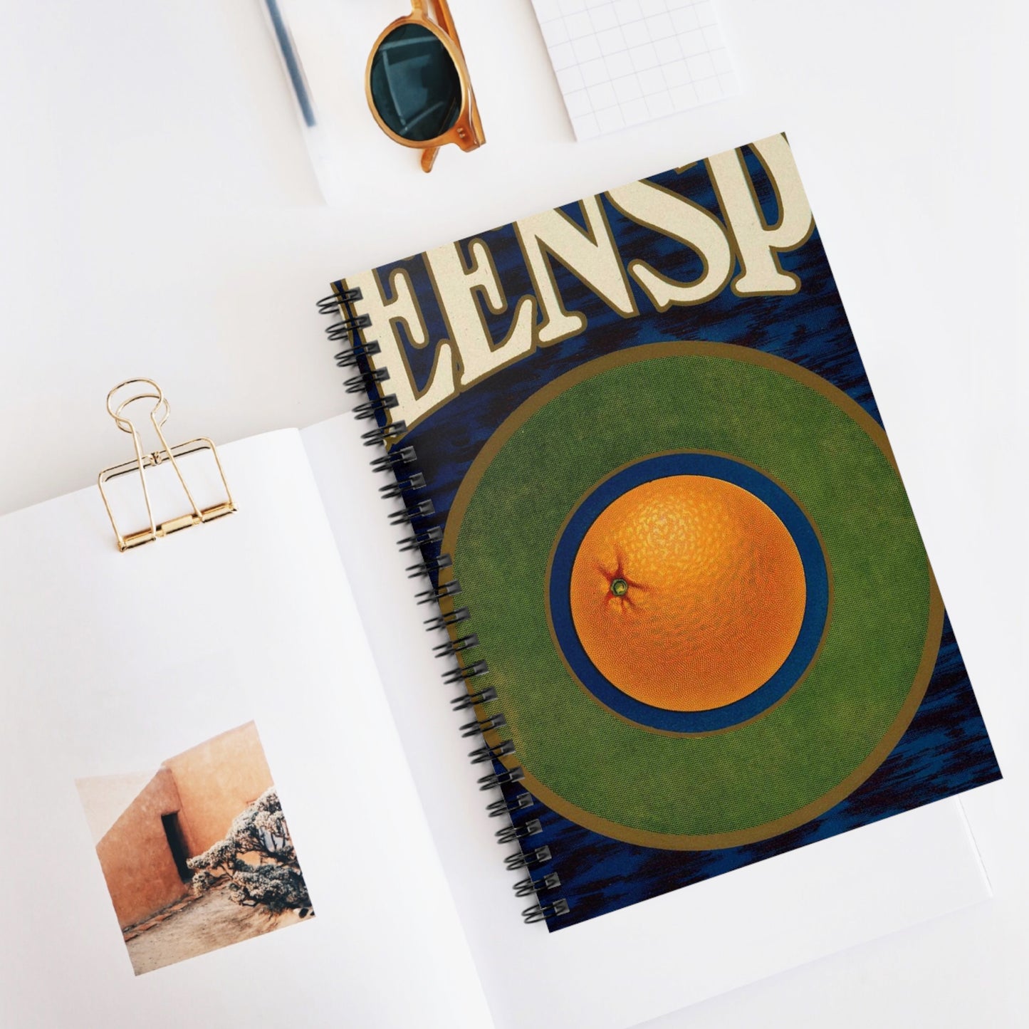 Greenspot Brand: Gold Buckle Association, East Highlands, California Spiral Bound Ruled Notebook with Printed Cover