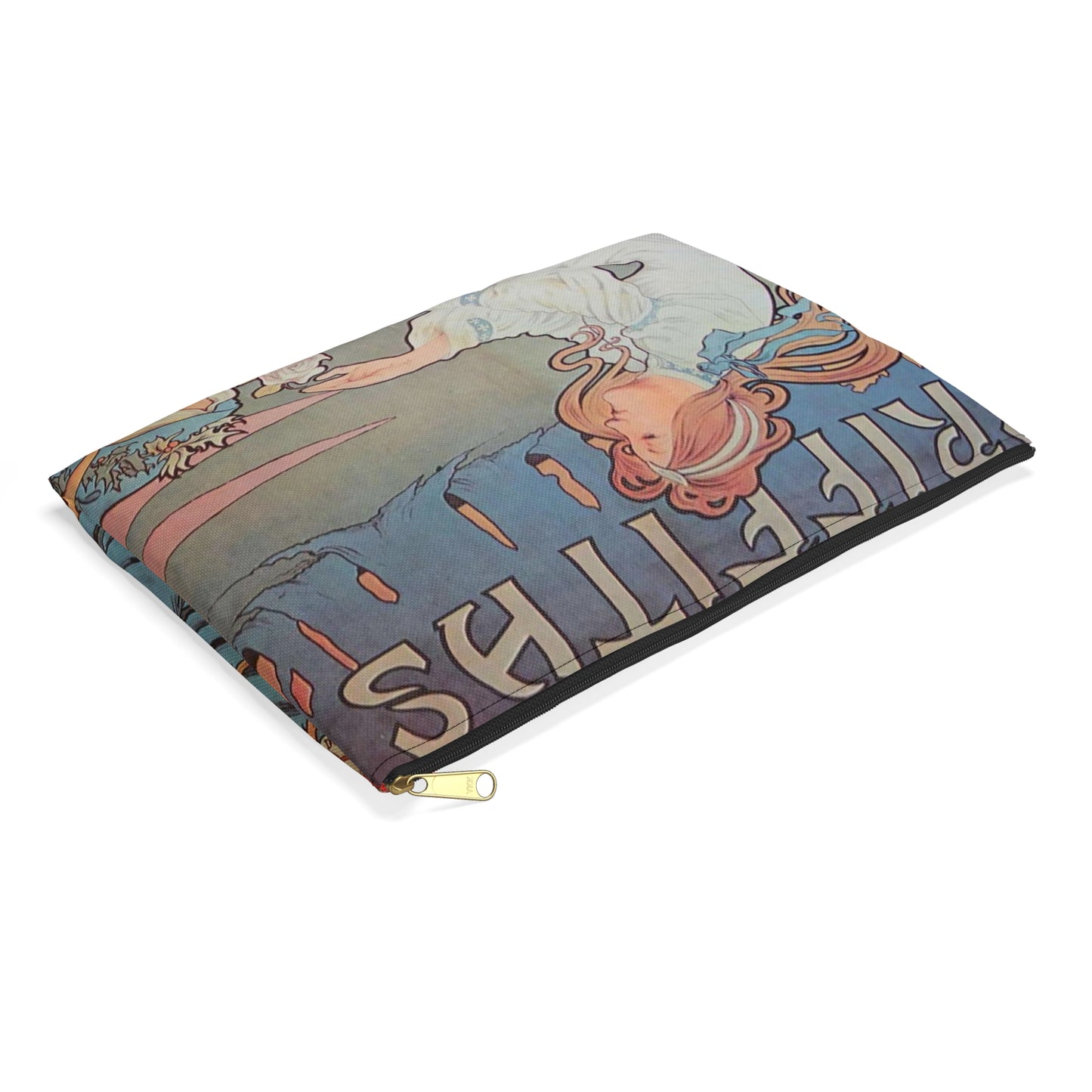 Cycles Griffiths affiche Henri Thiriet 1898 Large Organizer Pouch with Black Zipper