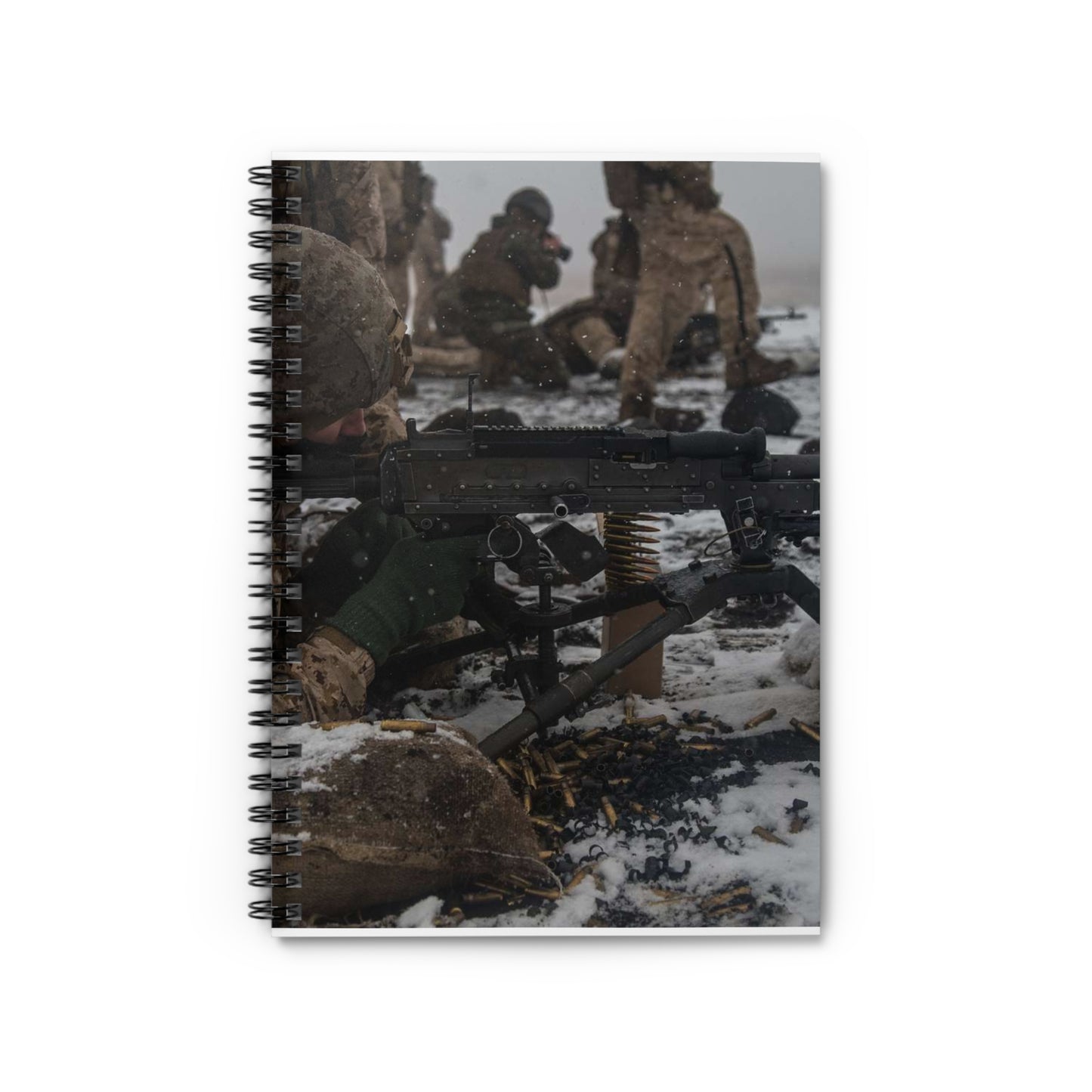 U.S. Marine Corps Lance Cpl. Jimmy Medders, a machine Spiral Bound Ruled Notebook with Printed Cover