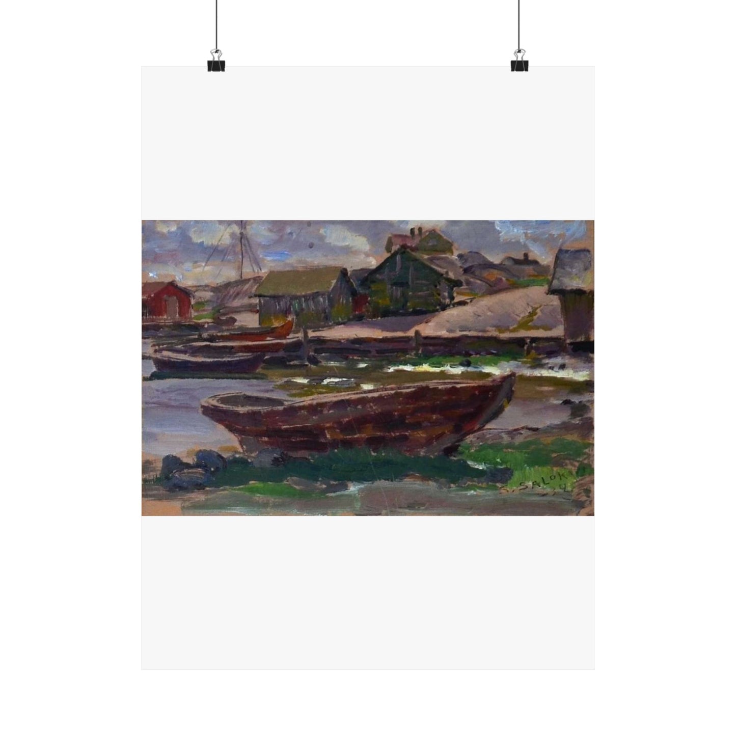 Kökar (Santeri Salokivi, 1934), Finland High Quality Matte Wall Art Poster for Home, Office, Classroom
