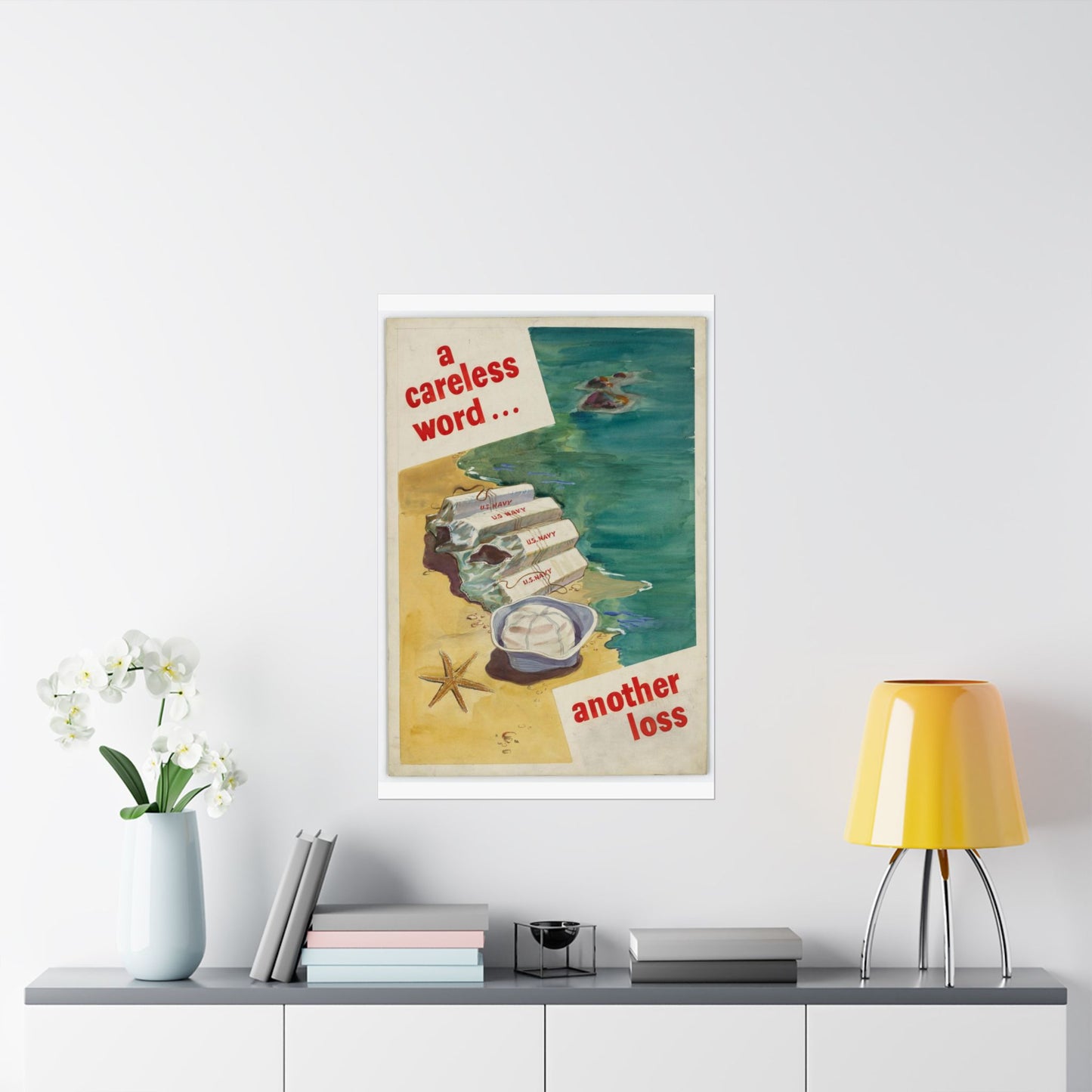 A Careless Word... Another Loss High Quality Matte Wall Art Poster for Home, Office, Classroom