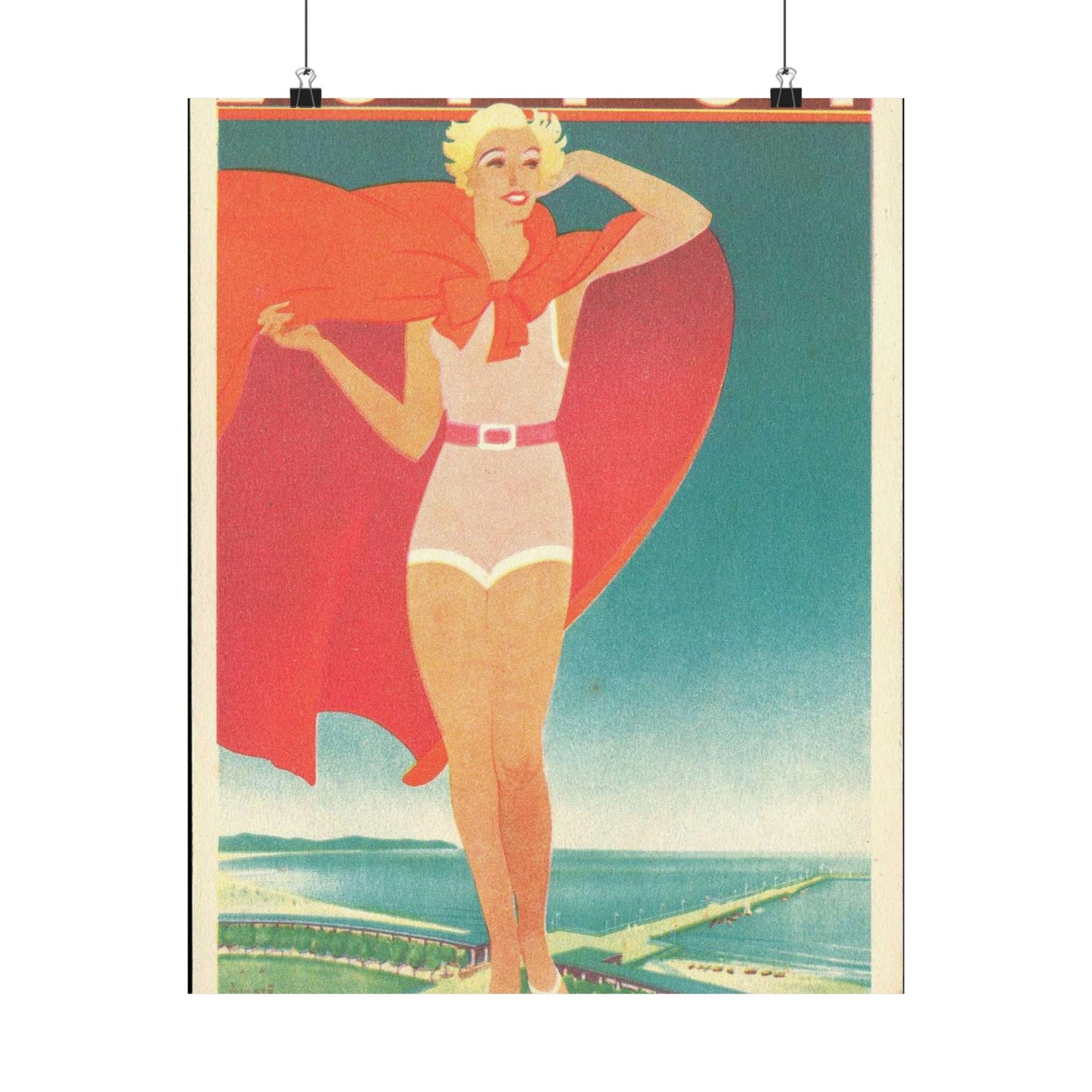 Jupp Wiertz - Zoppot, das Weltbad an der Ostsee High Quality Matte Wall Art Poster for Home, Office, Classroom