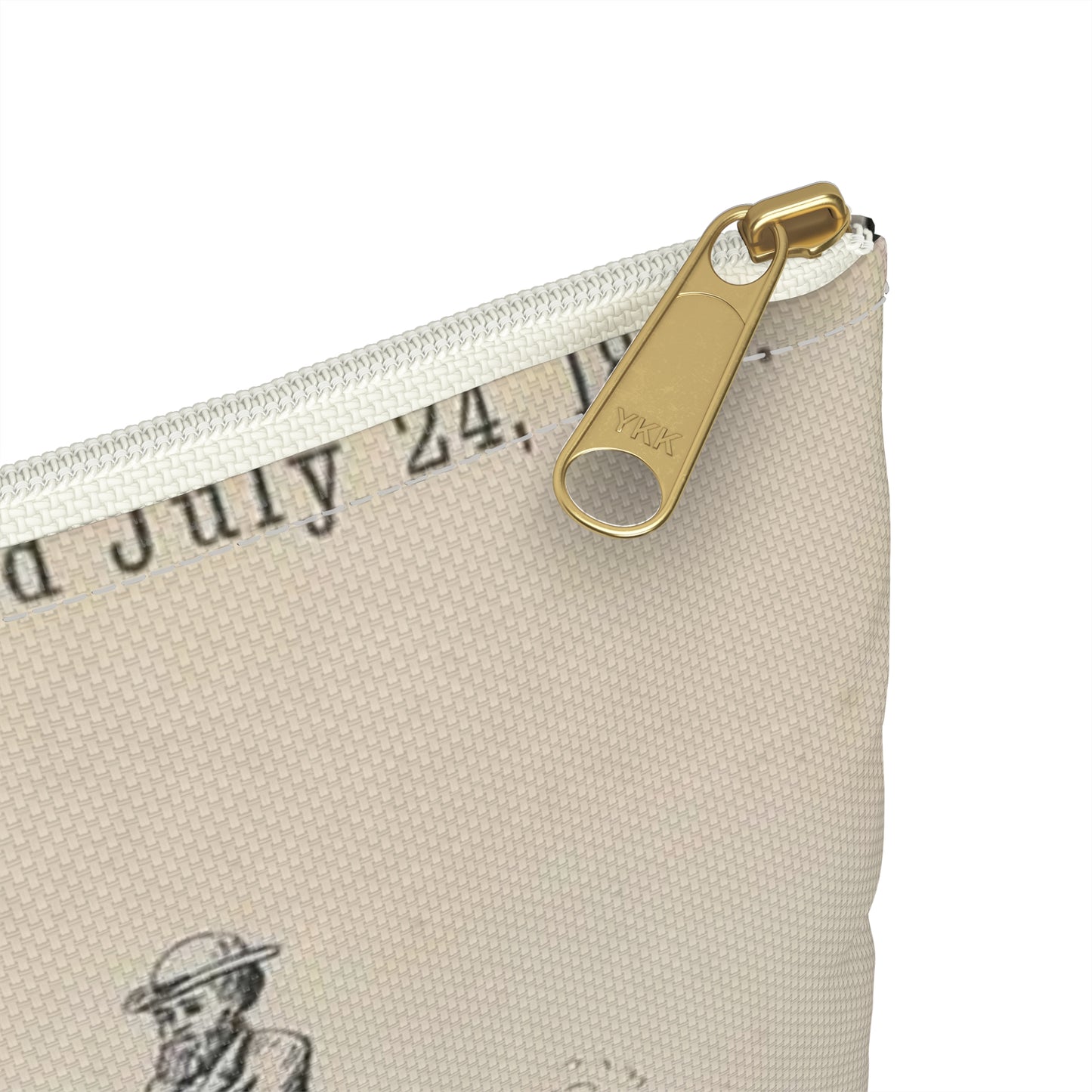 Patent drawing - for O. T. Jones' Horse Detacher Public domain image Large Organizer Pouch with Black Zipper