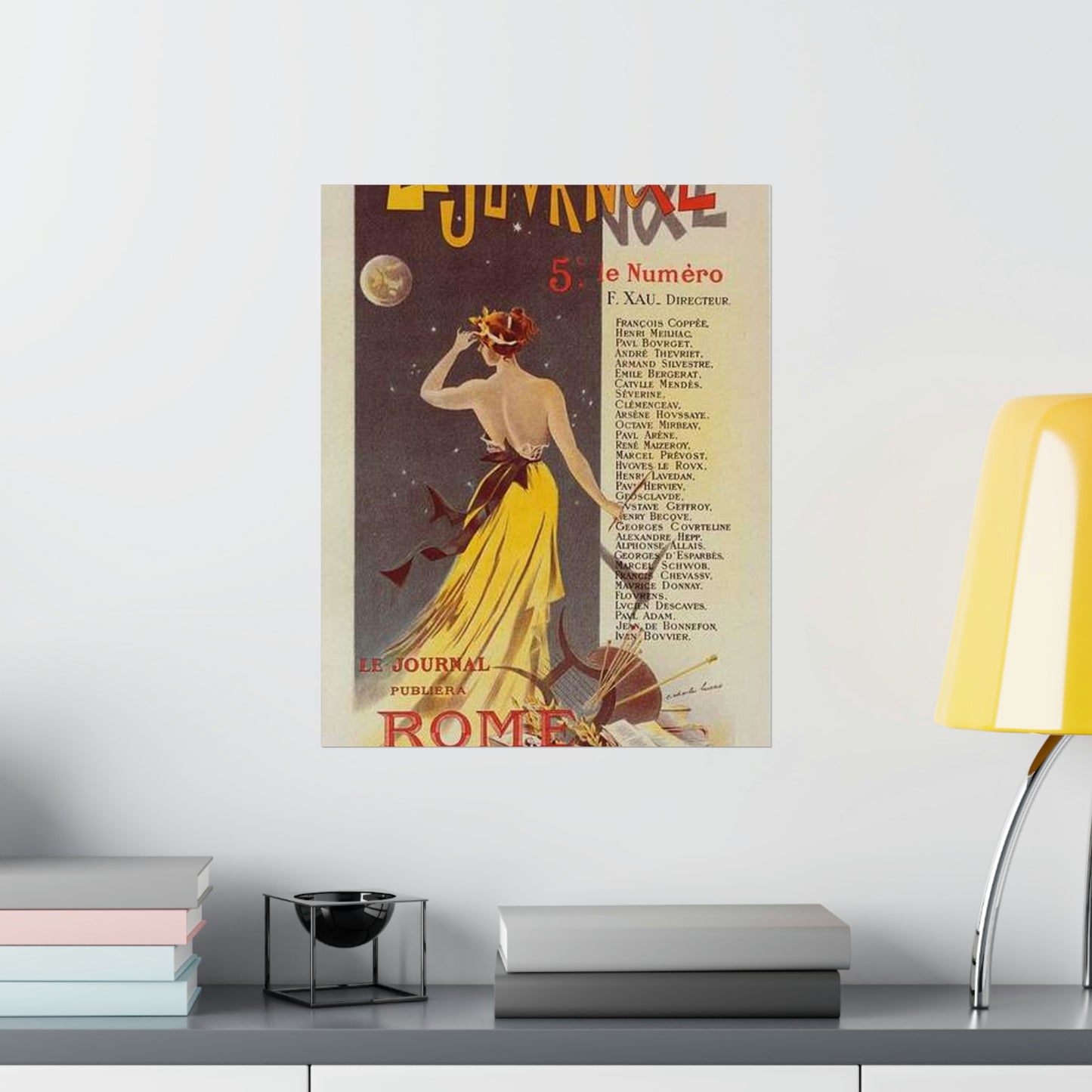 Affiche pour annoncer la publication de "Rome" dans Le Journal. High Quality Matte Wall Art Poster for Home, Office, Classroom