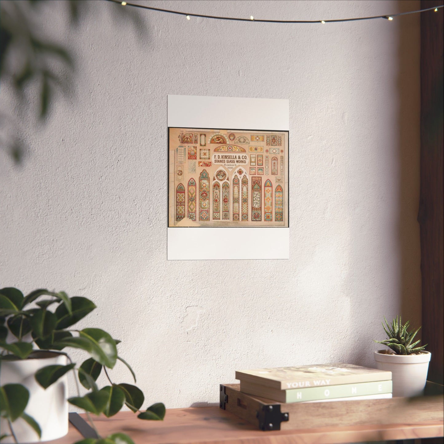 F.D. Kinsella & Co., stained glass works High Quality Matte Wall Art Poster for Home, Office, Classroom