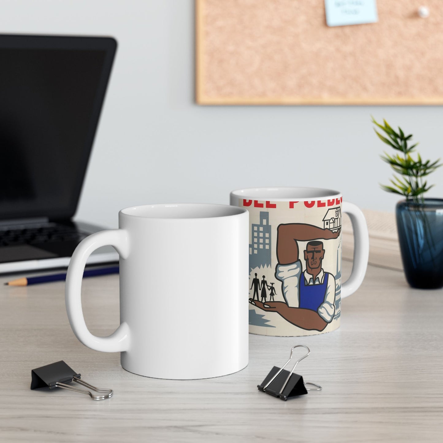 People's Capitalism Poster, United States information service propaganda Beautiful Novelty Ceramic Coffee Mug 11oz