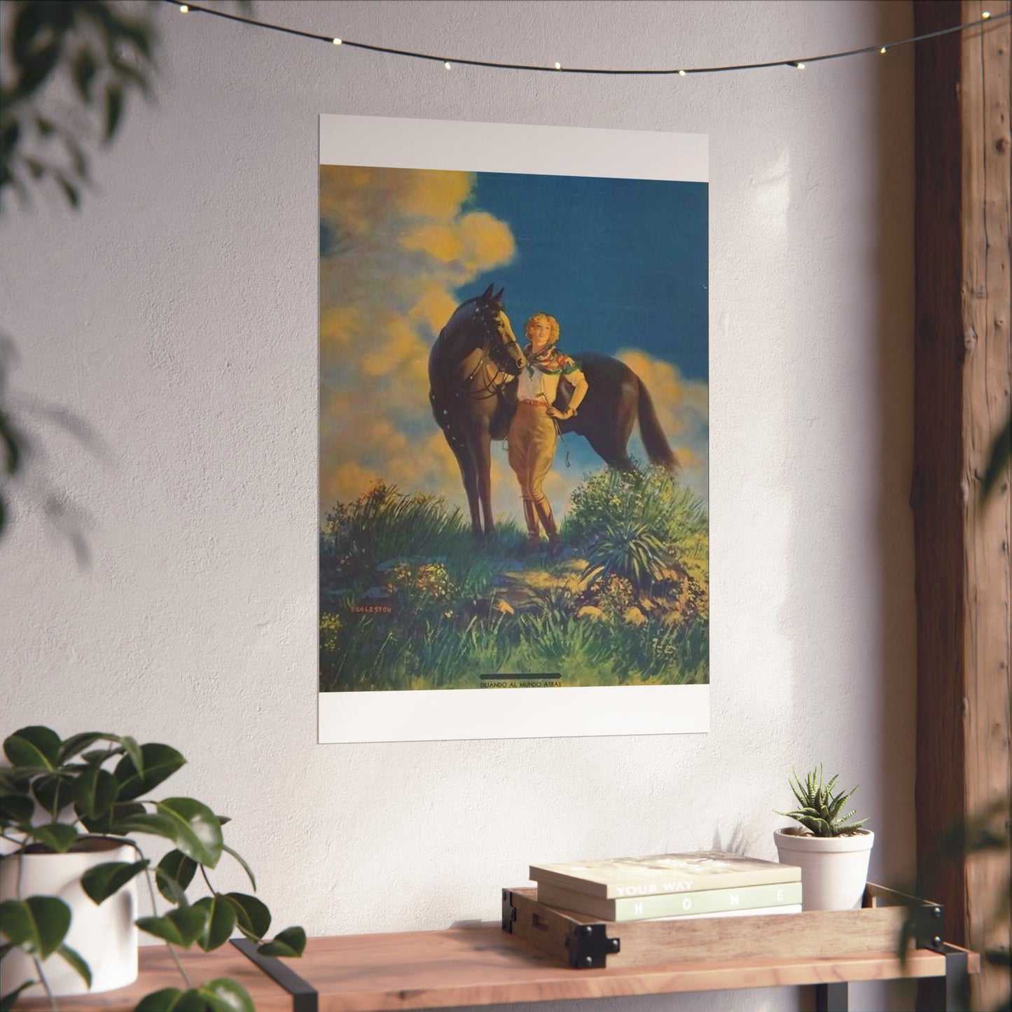 Top of the World, or, Dejando al Munro Atras, painting by Edward Mason Eggleston High Quality Matte Wall Art Poster for Home, Office, Classroom