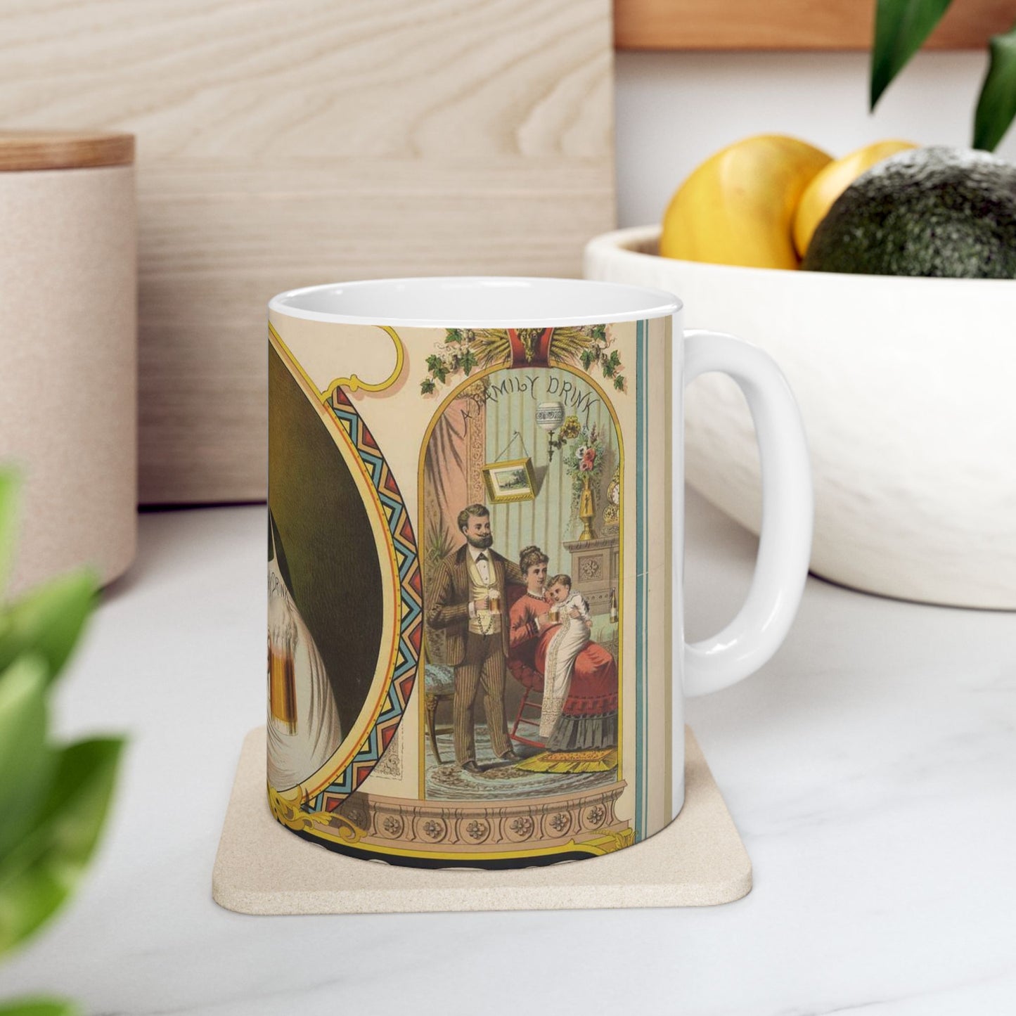 Lager bier - J.Z.(?) Wood ; Mensing & Stecher, lithographers. LCCN96507589 Beautiful Novelty Ceramic Coffee Mug 11oz